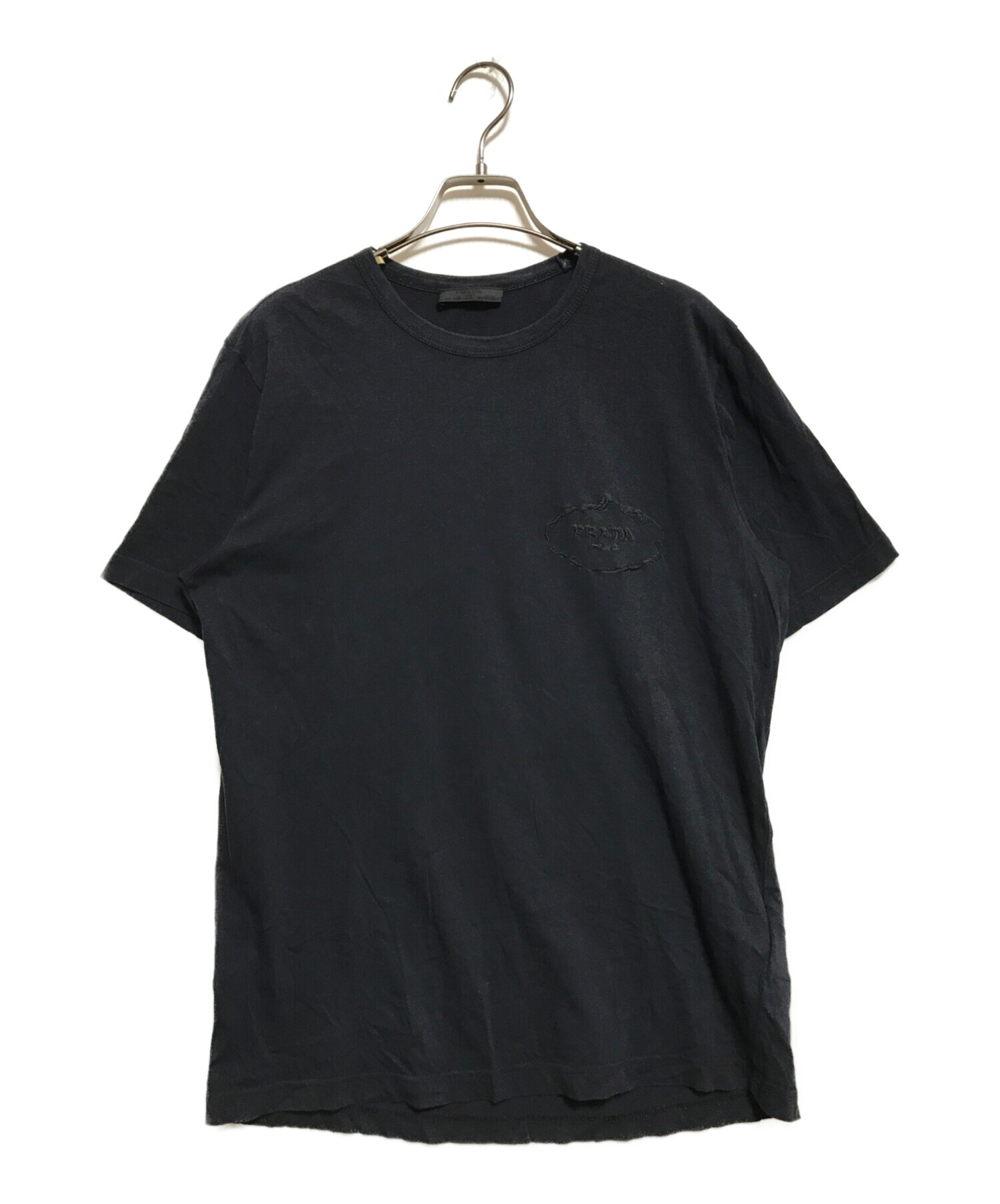 中古・古着通販】PRADA (プラダ) 半袖Tシャツ ネイビー サイズ:M