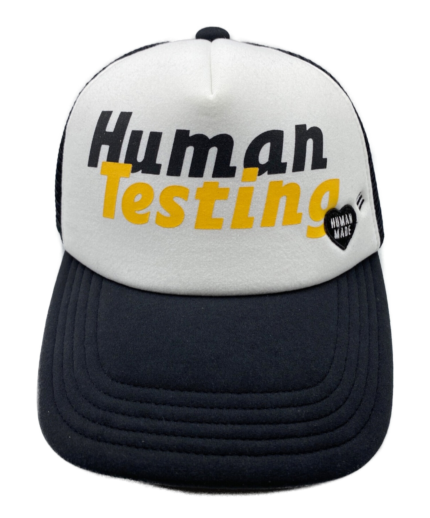 HUMAN MADE (ヒューマンメイド) HUMAN TESTING MESH CAP ホワイト×ブラック サイズ:-