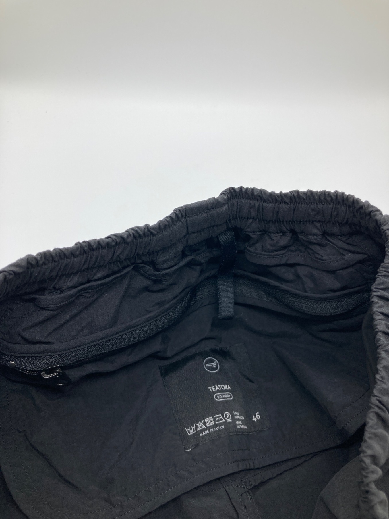 teatora (テアトラ) WALLET PANTS PACKABLE ブラック サイズ:46