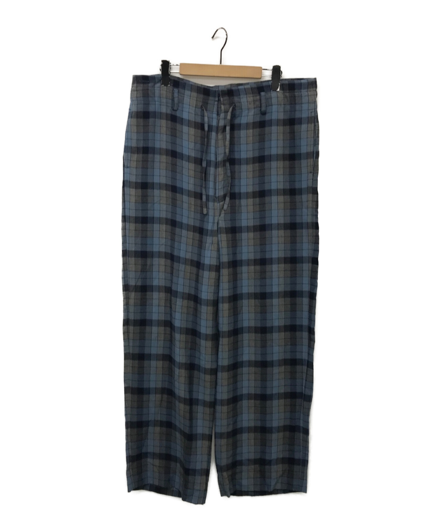 YOKE ヨーク WIDE TROUSERS DARK NAVY - スラックス