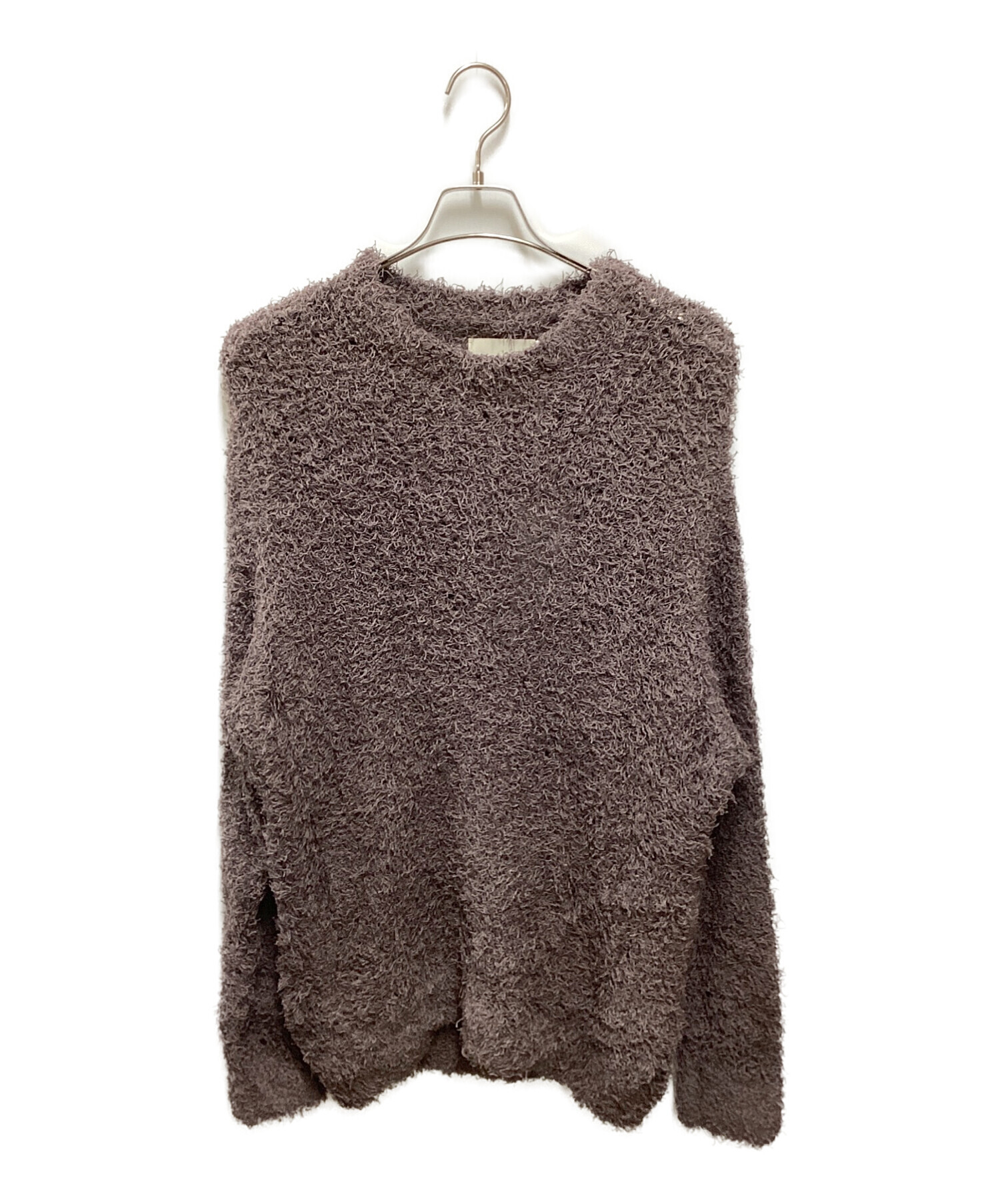 YOKE (ヨーク) BUSHY COTTON CREW NECK パープル サイズ:2