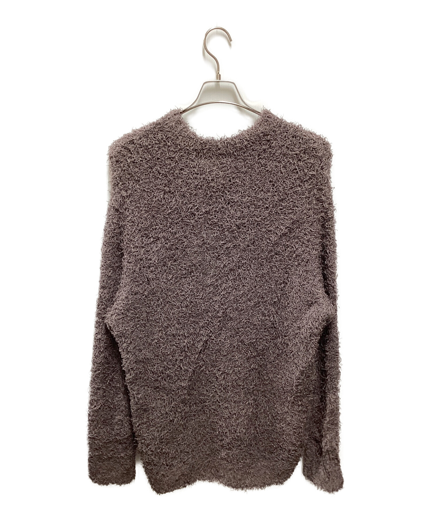 YOKE (ヨーク) BUSHY COTTON CREW NECK パープル サイズ:2