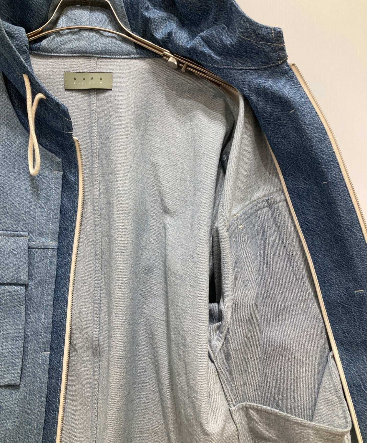 中古・古着通販】KURO (クロ) REMAKE DENIM PARKA BLOUSON インディゴ