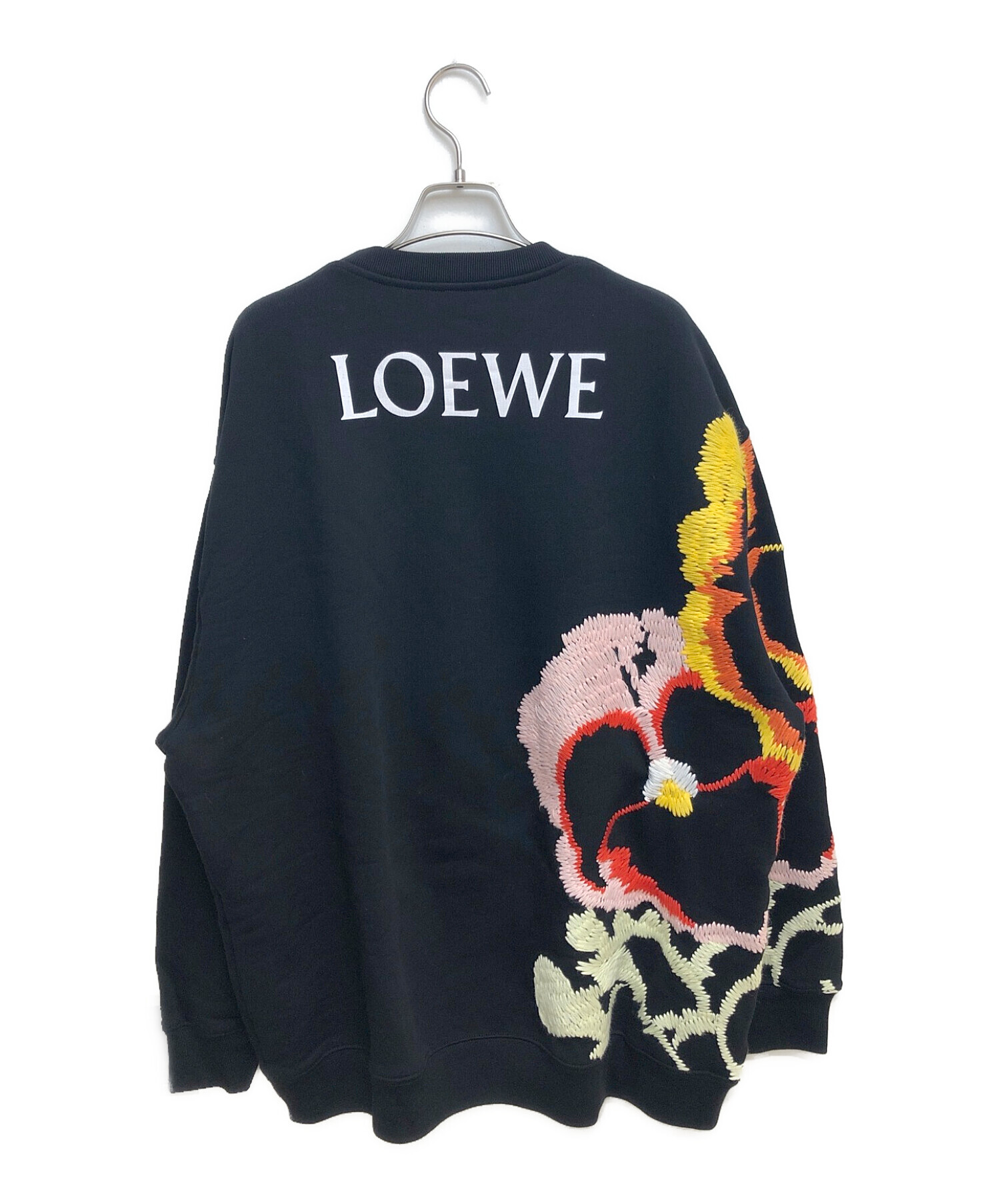 LOEWE (ロエベ) Pansies Embroidery Sweatshirt ブラック サイズ:XS