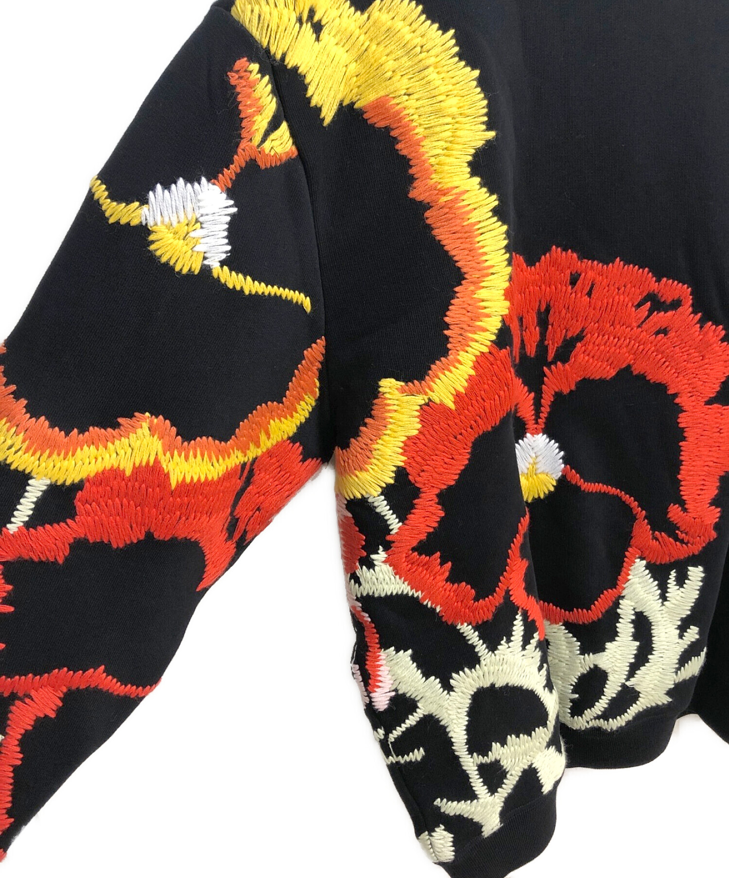 LOEWE (ロエベ) Pansies Embroidery Sweatshirt ブラック サイズ:XS