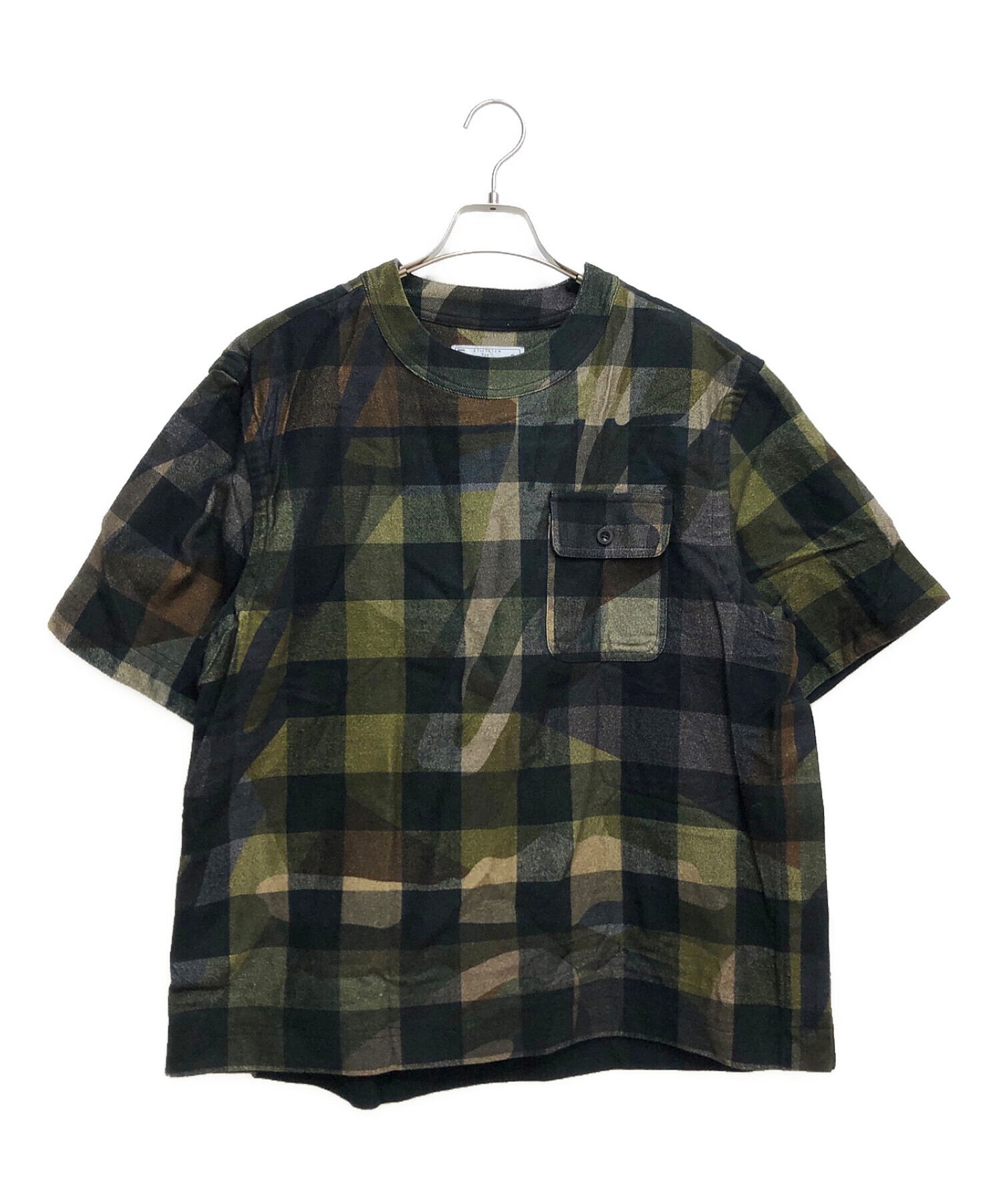 中古・古着通販】sacai (サカイ) Plaid Pullover オリーブ サイズ:2 ...