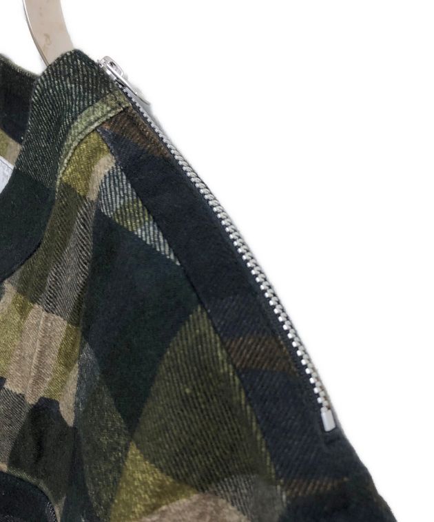 中古・古着通販】sacai (サカイ) Plaid Pullover オリーブ サイズ:2 ...