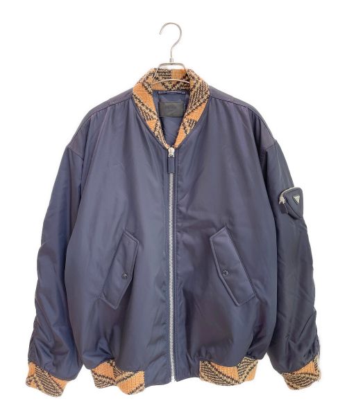 中古・古着通販】PRADA (プラダ) Re Nylon Knit Bomber Jacket