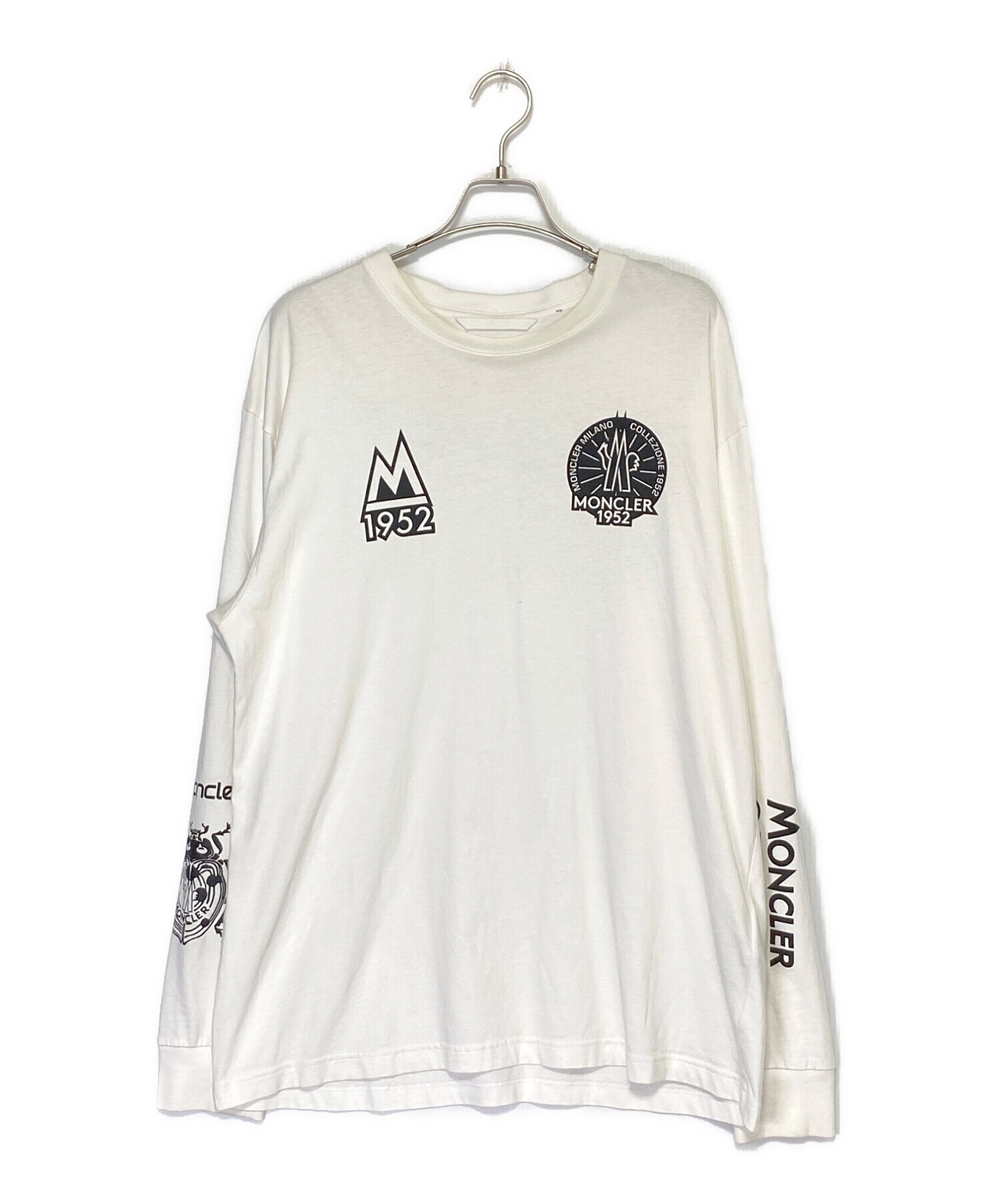 MONCLER (モンクレール) MAGLIA T-SHIRT M/LUNGA ホワイト サイズ:L