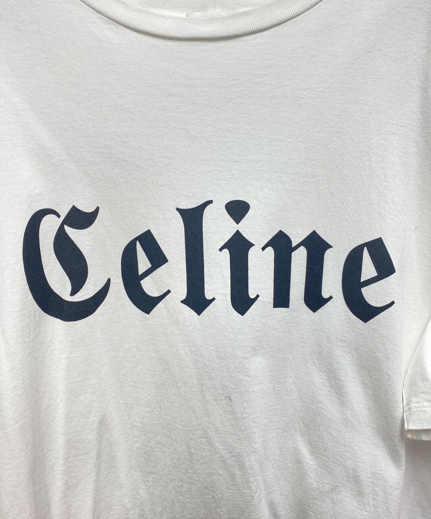 中古・古着通販】CELINE (セリーヌ) 22SS ゴシックTシャツ/コットンジャージー ホワイト サイズ:S｜ブランド・古着通販  トレファク公式【TREFAC FASHION】スマホサイト