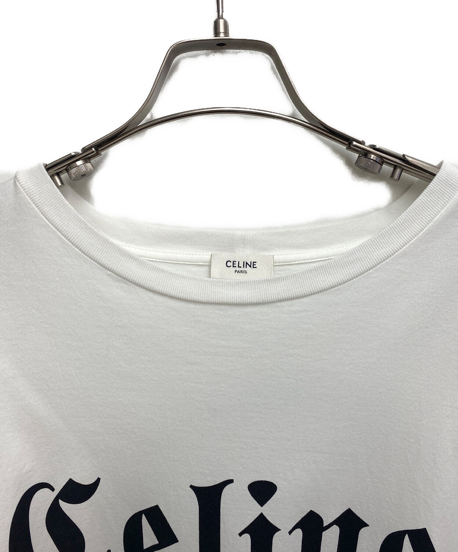 中古・古着通販】CELINE (セリーヌ) 22SS ゴシックTシャツ/コットンジャージー ホワイト サイズ:S｜ブランド・古着通販  トレファク公式【TREFAC FASHION】スマホサイト