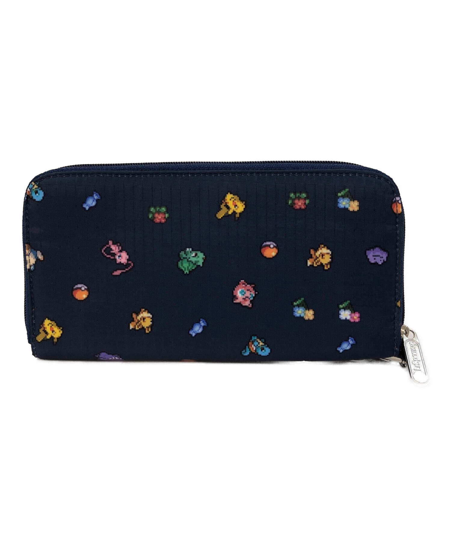 LeSportsac×ポケモン (レスポートサック×ポケモン) TECH WALLET WRISTLET ポケモンアンドフラワーズ ネイビー