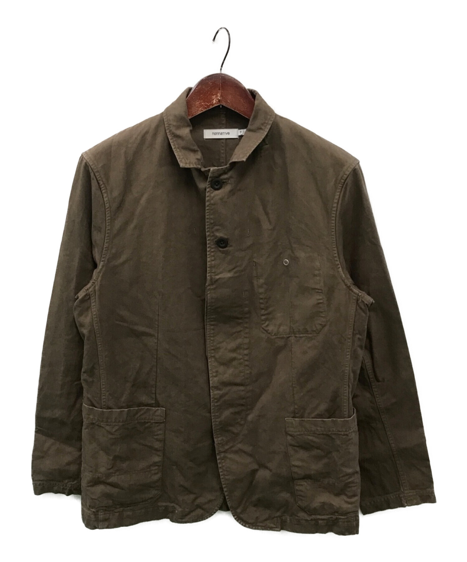 nonnative (ノンネイティブ) DWELLER JACKET COTTON CHINO CLOTH OVERDYED ブラウン サイズ:2