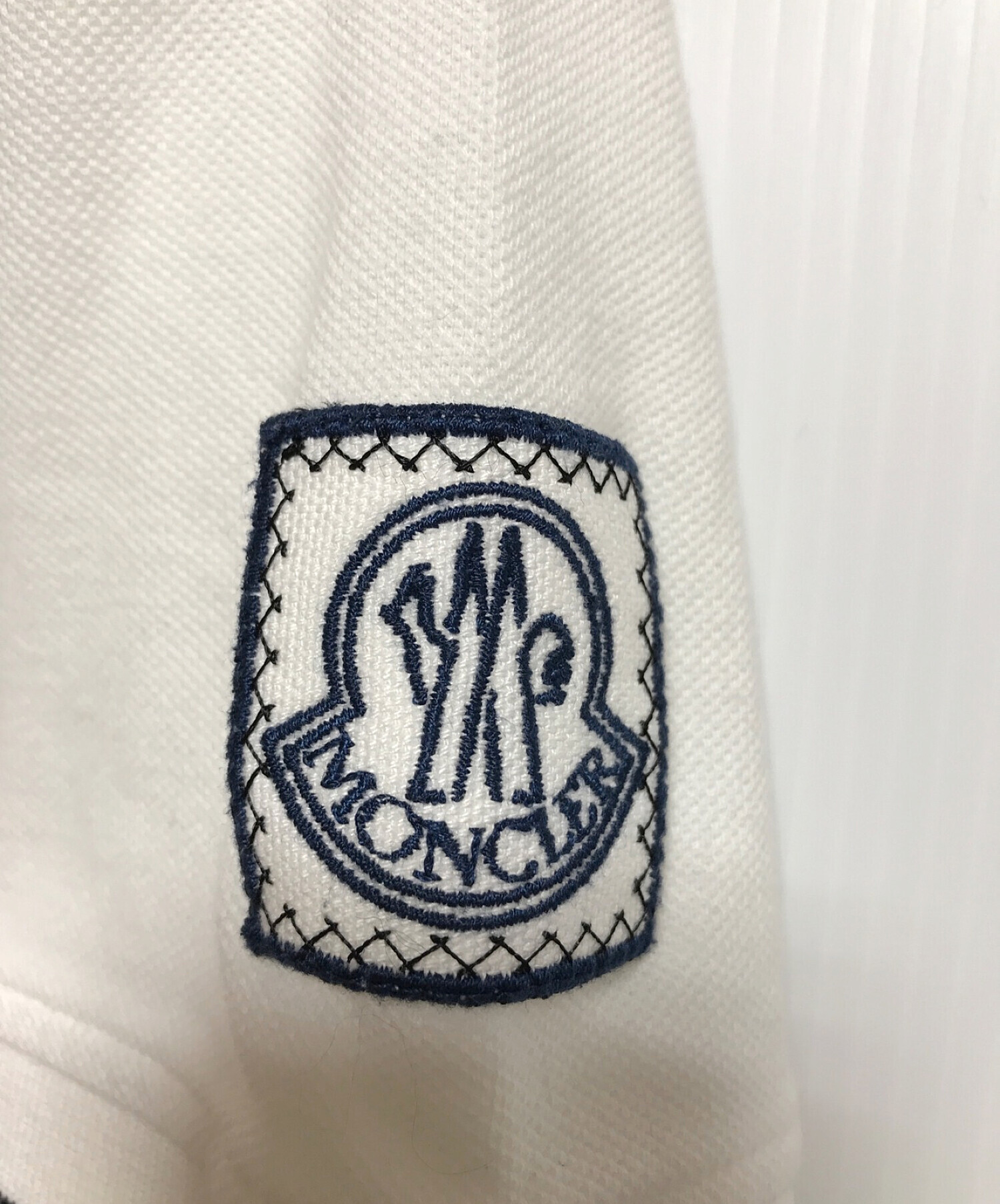 MONCLER GAMME BLEU (モンクレール ガム ブルー) ポロシャツ ホワイト サイズ:M