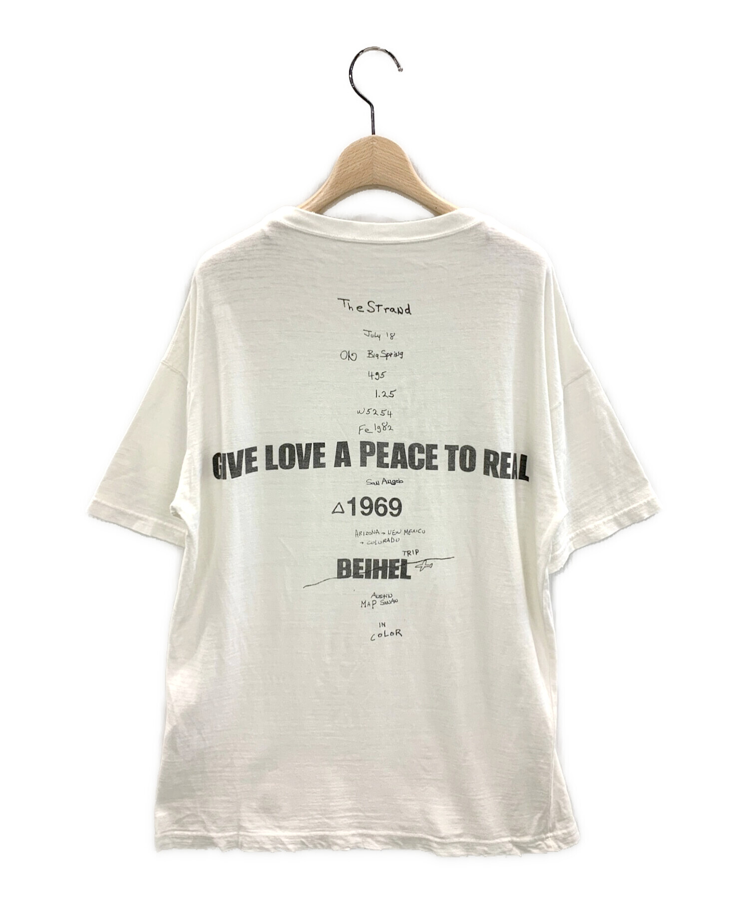 Deuxieme Classe (ドゥーズィエム クラス) LOVE A PEACE バックプリントTシャツ アイボリー サイズ:-