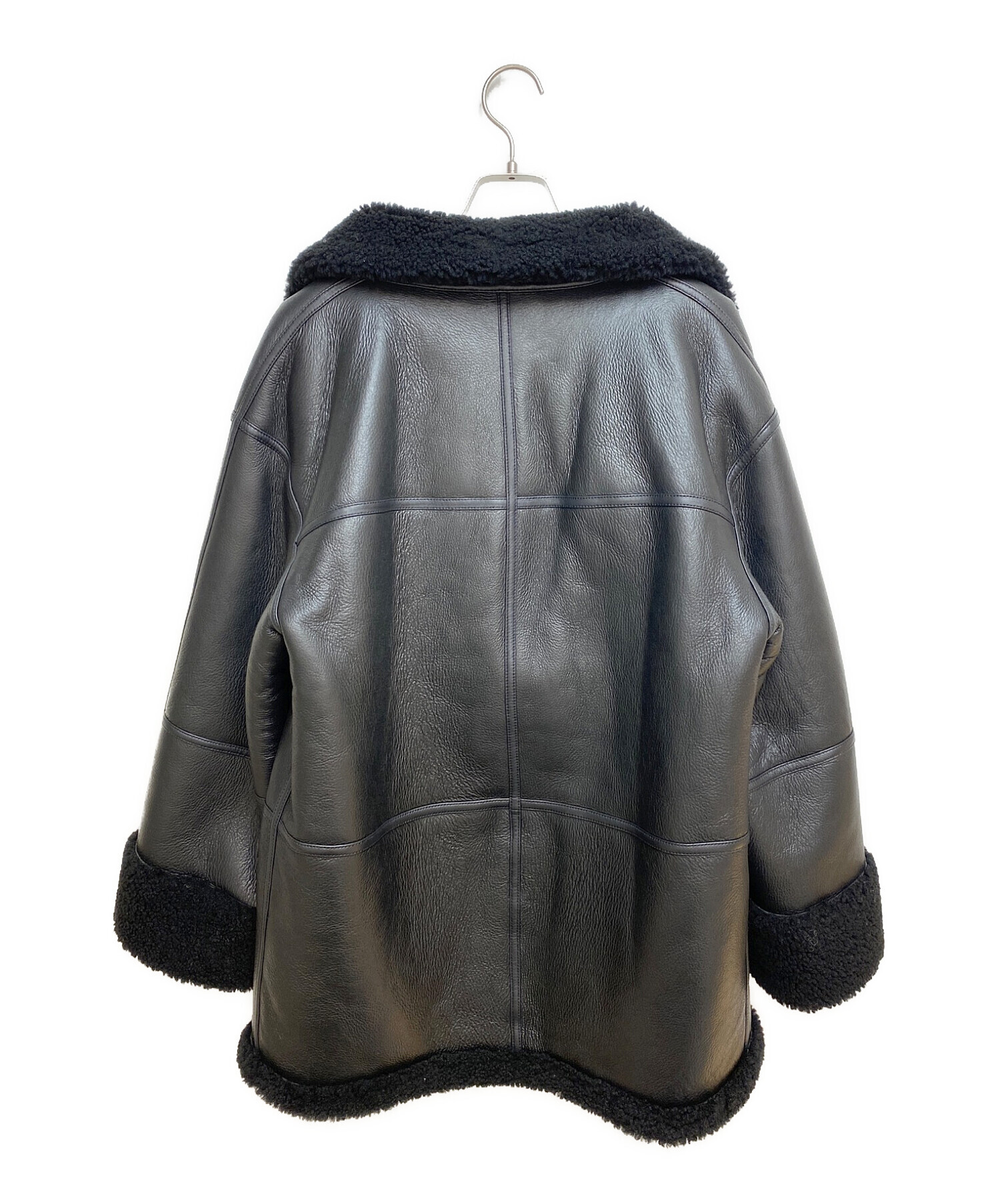 toteme (トーテム) Signature Oversized Shearling Jacket ブラック サイズ:XXS 未使用品