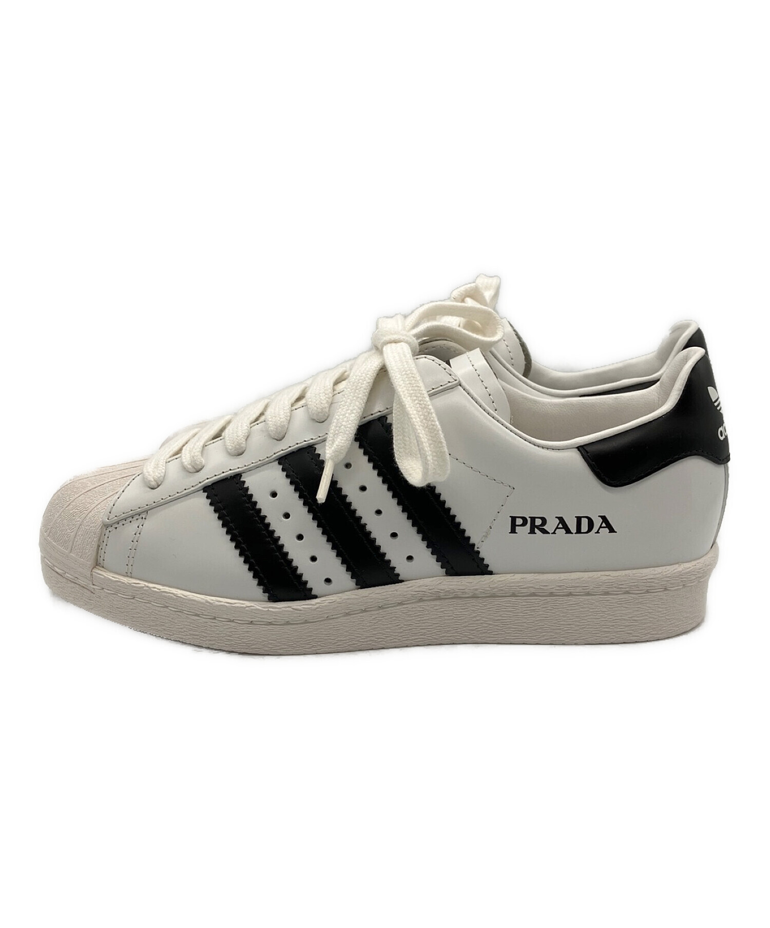 PRADA×adidas (プラダ × アディダス) スニーカー ホワイト×ブラック サイズ:23