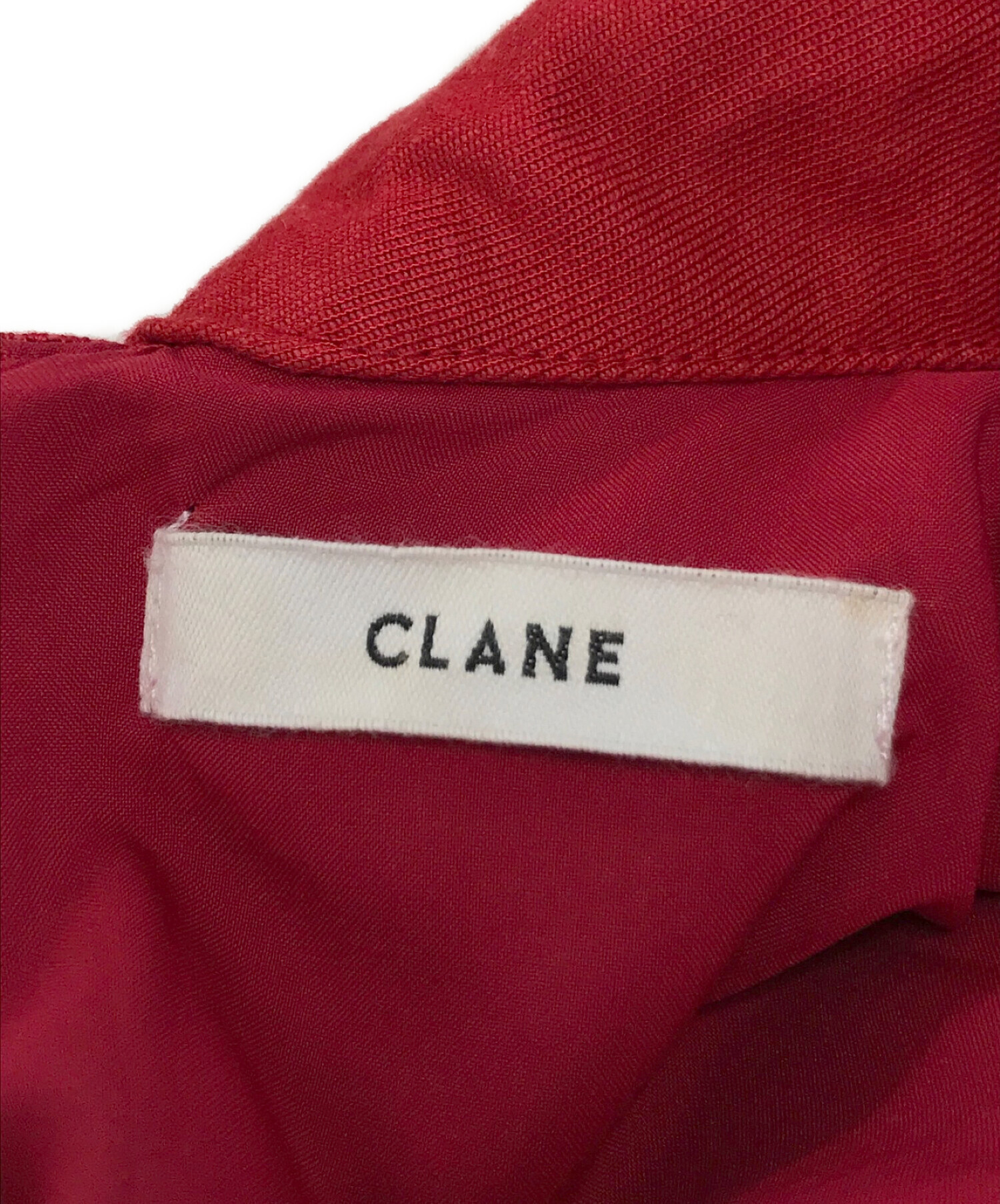 CLANE (クラネ) スカーフカラーワンピース レッド サイズ:1