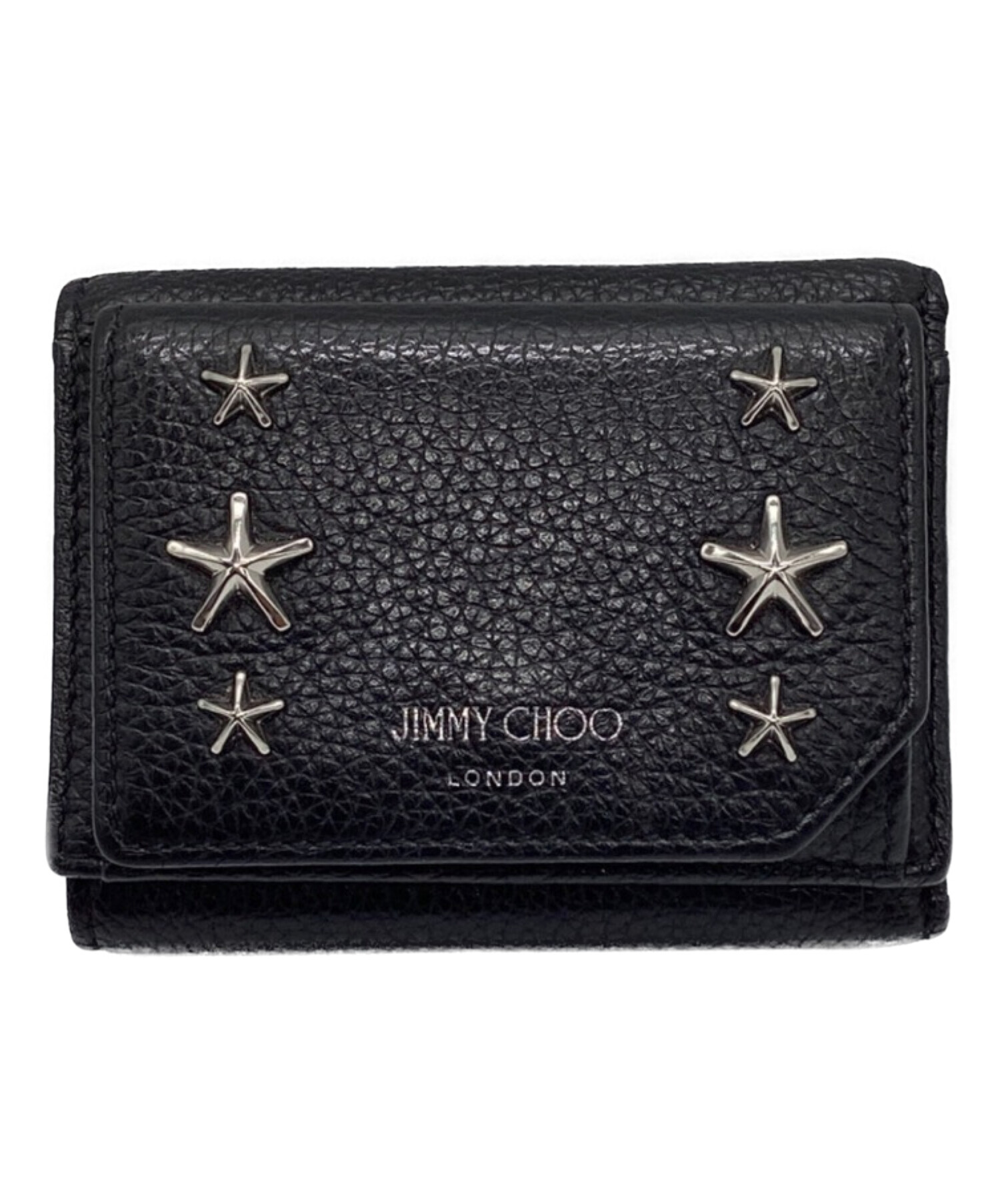 中古・古着通販】JIMMY CHOO (ジミーチュウ) 3つ折り財布 ブラック