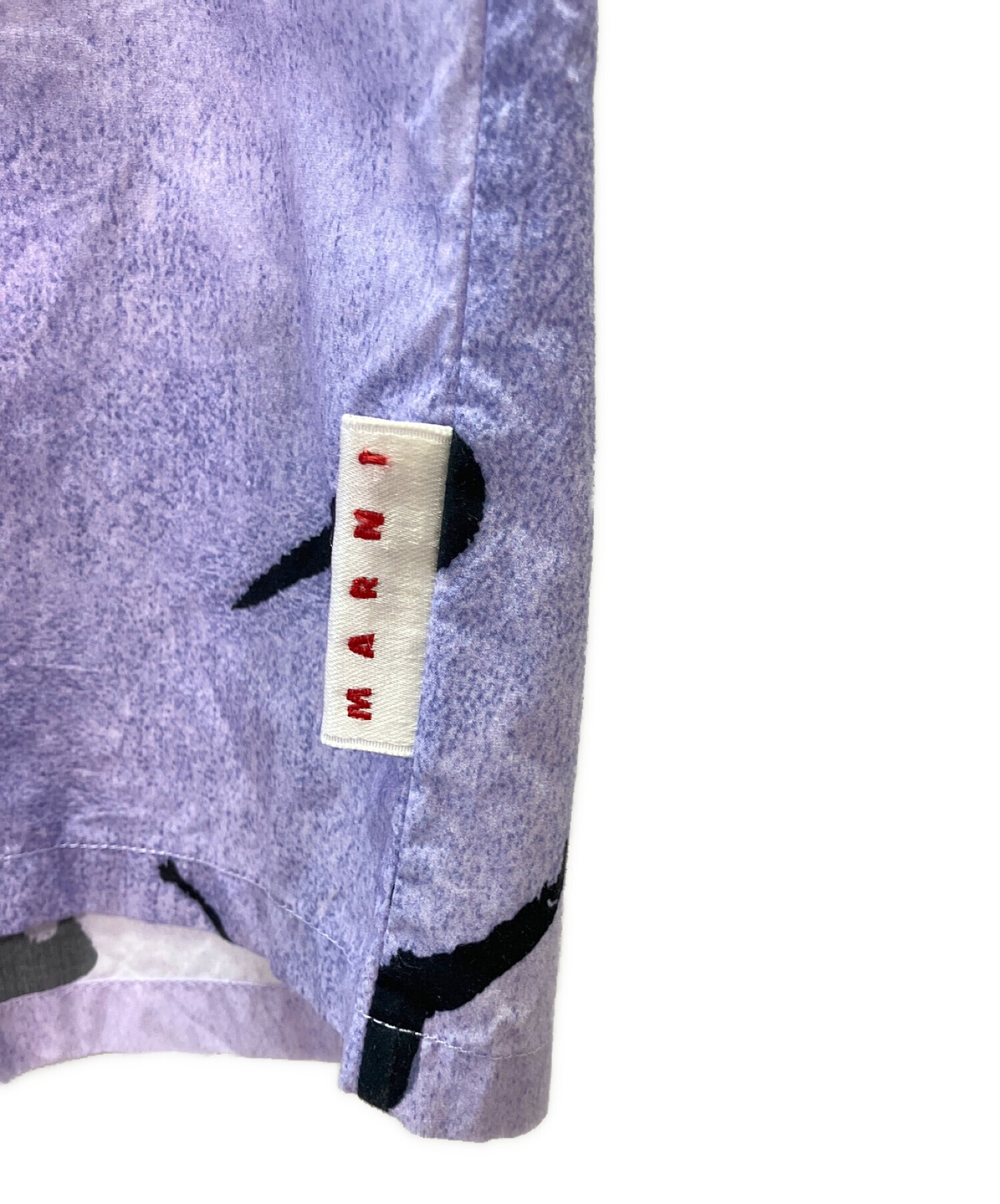 MARNI (マルニ) 開襟半袖シャツ パープル サイズ:48
