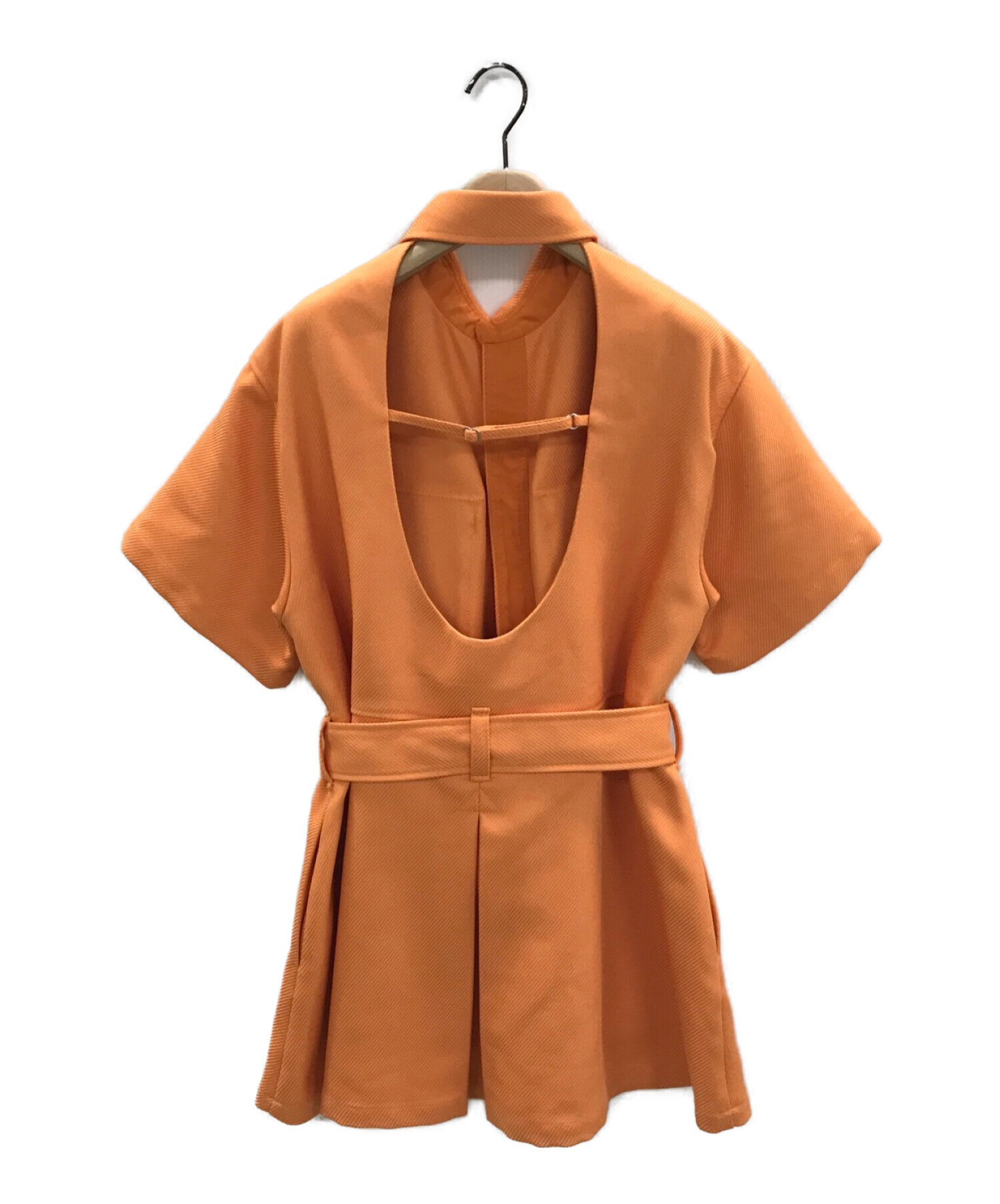 MAISON SPECIAL (メゾンスペシャル) サファリチュニックジャケット オレンジ サイズ:F