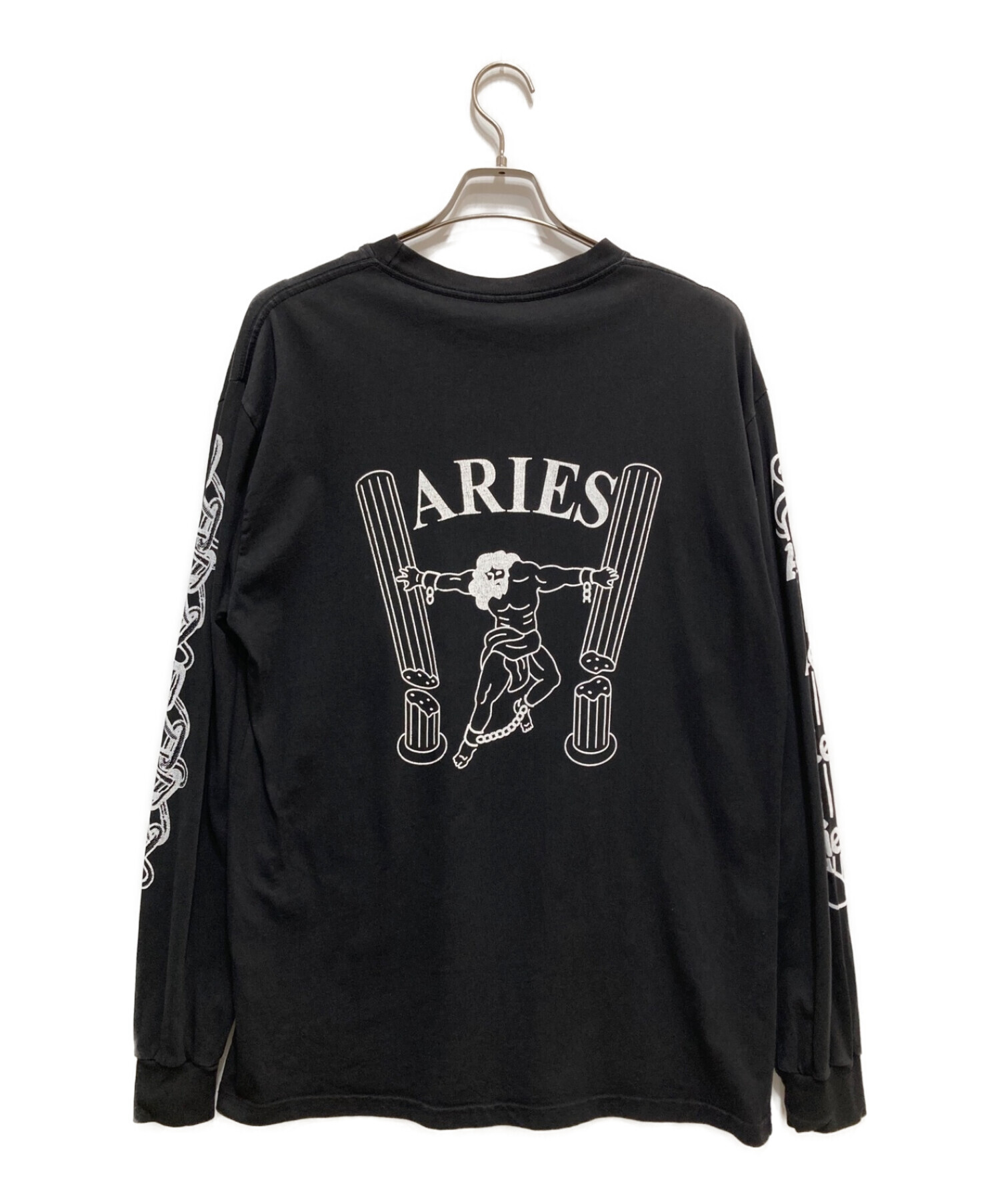 中古・古着通販】ARIES (アリーズ) 長袖Tシャツ ブラック サイズ:L