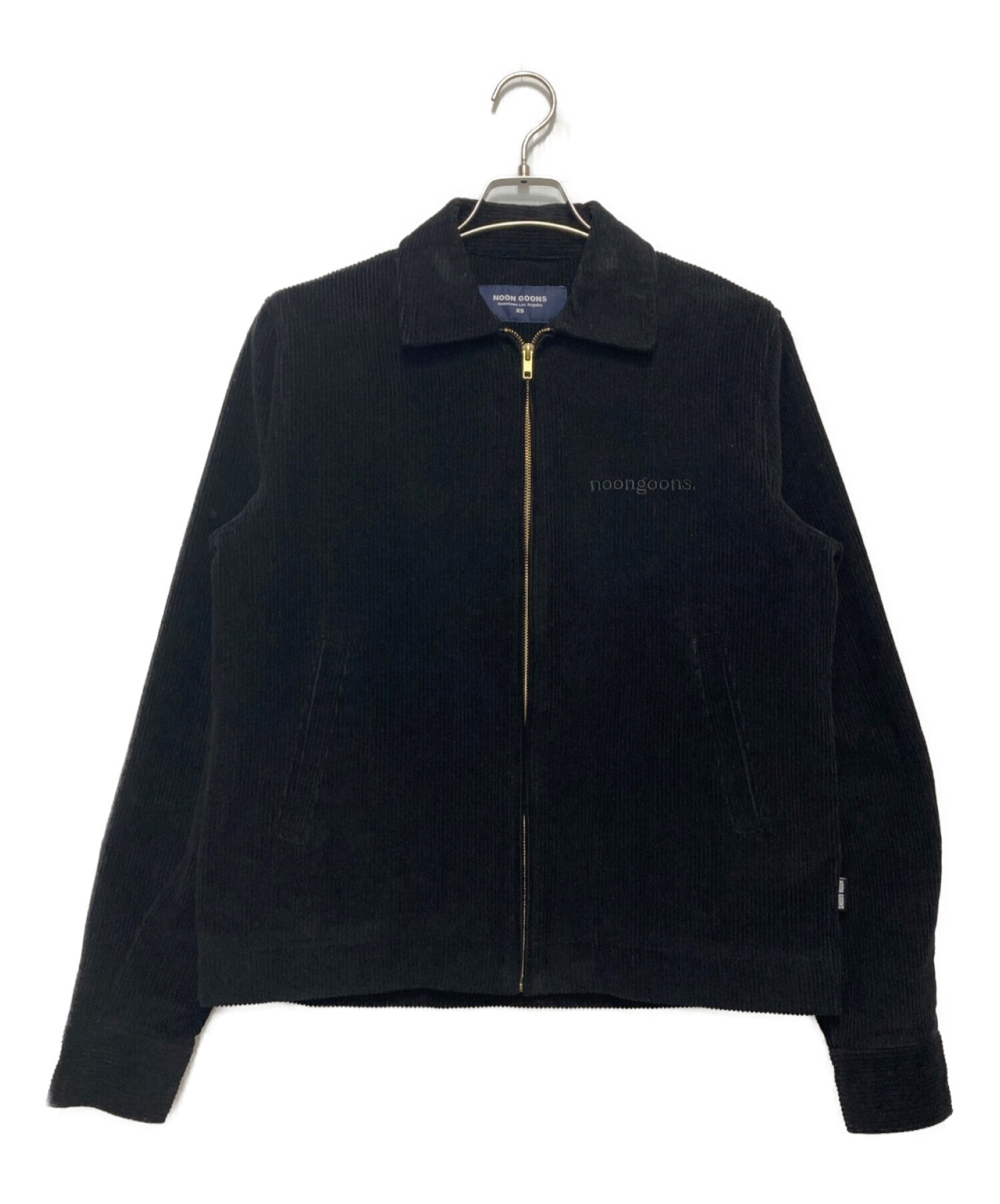 NOON GOONS (ヌーングーンズ) CLUBHOUSE CORD JACKET ブラック サイズ:XS