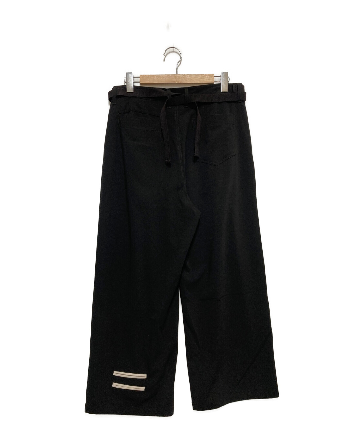 中古・古着通販】SHAREEF (シャリーフ) TR TWILL WIDE PANTS ブラック サイズ:SIZE2｜ブランド・古着通販  トレファク公式【TREFAC FASHION】スマホサイト