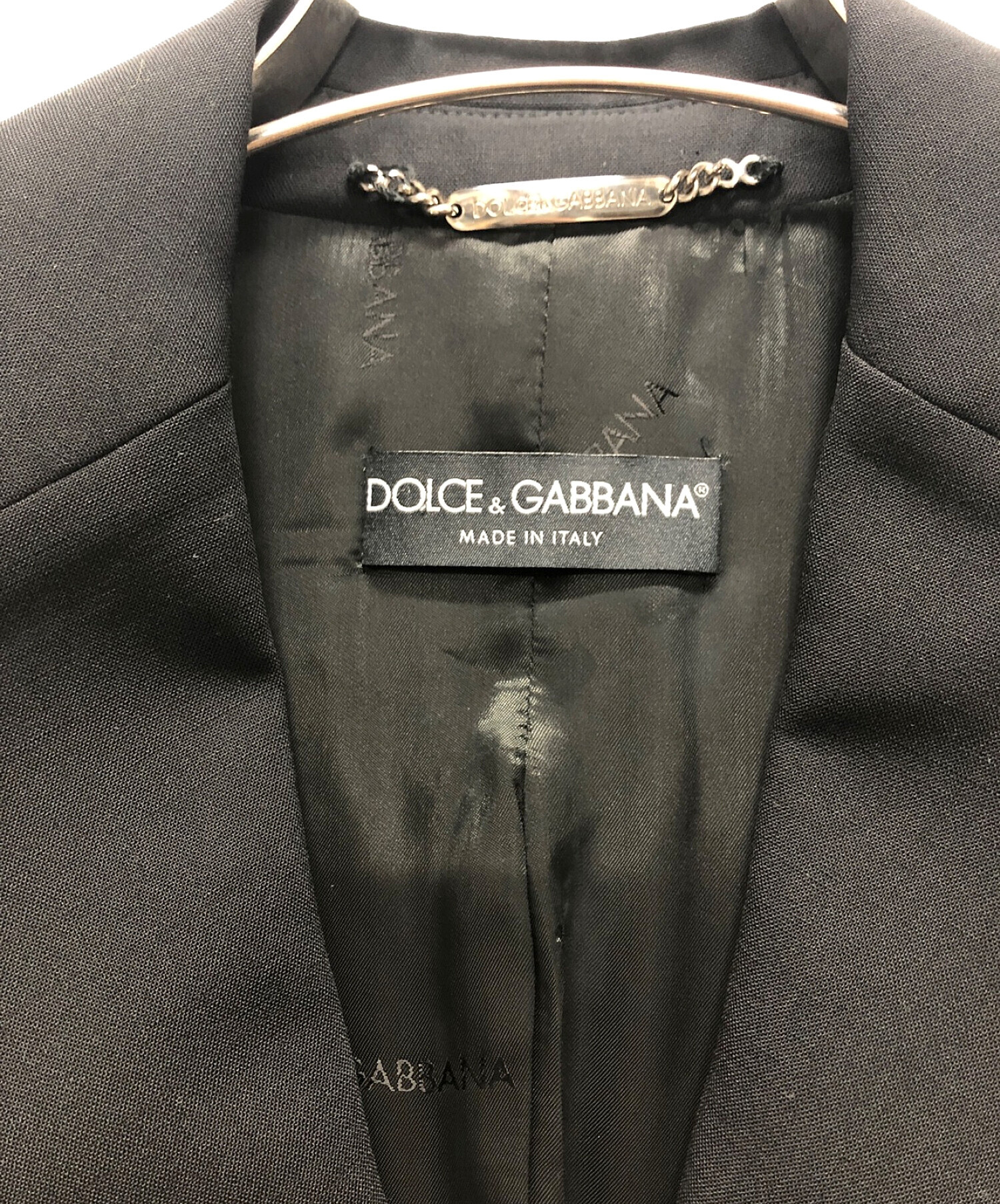 DOLCE & GABBANA (ドルチェ＆ガッバーナ) テーラードジャケット ブラック サイズ:36