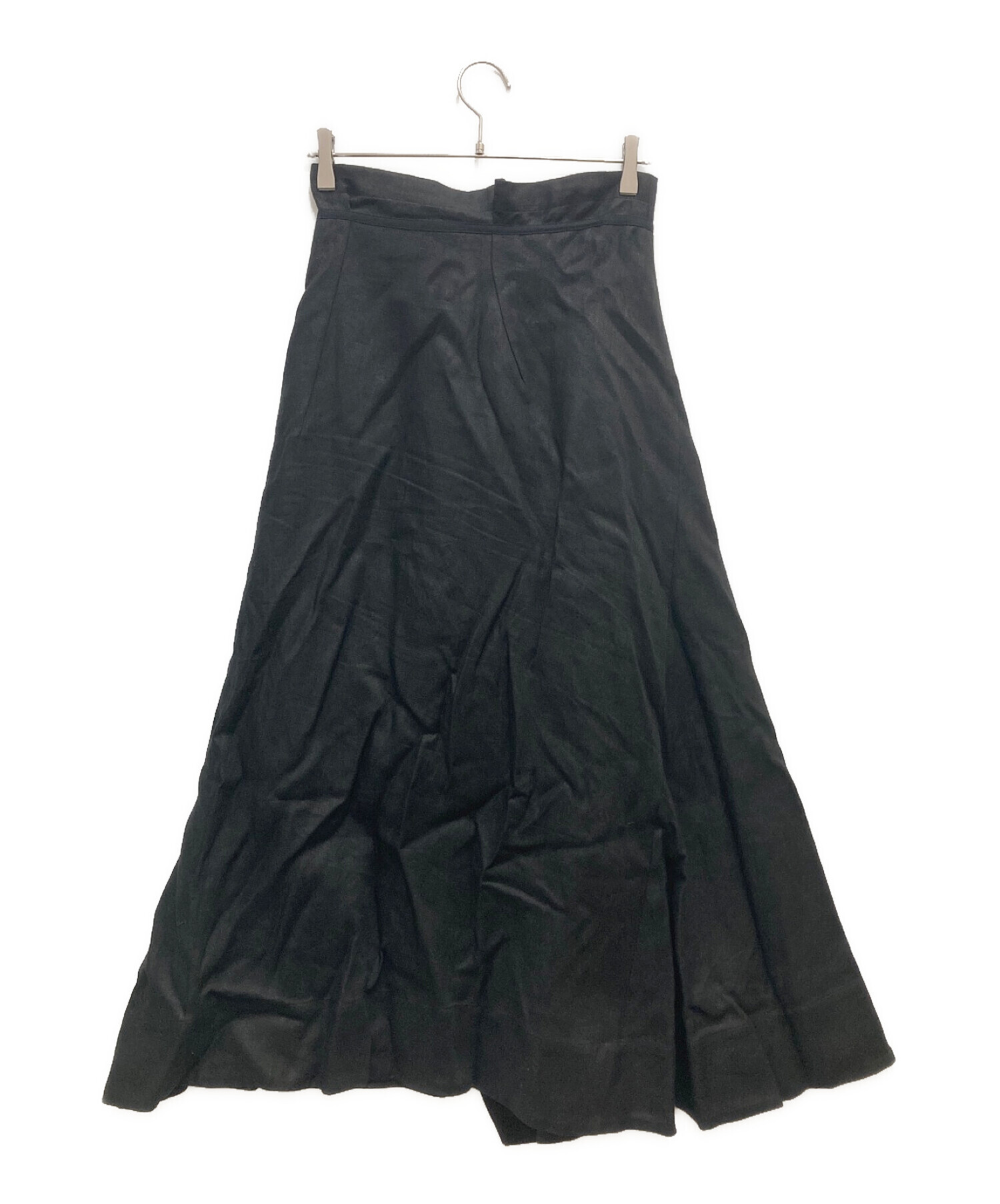 CHAOS (カオス) リネンヘリンボンラップスカート ブラック サイズ:Free