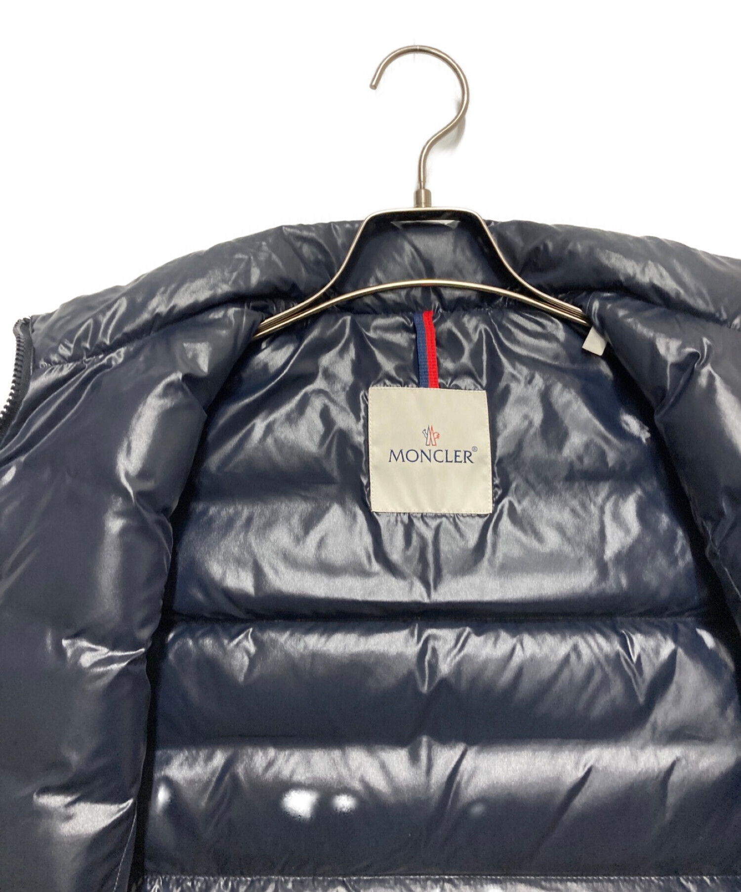 中古・古着通販】MONCLER (モンクレール) ダウンベスト ネイビー