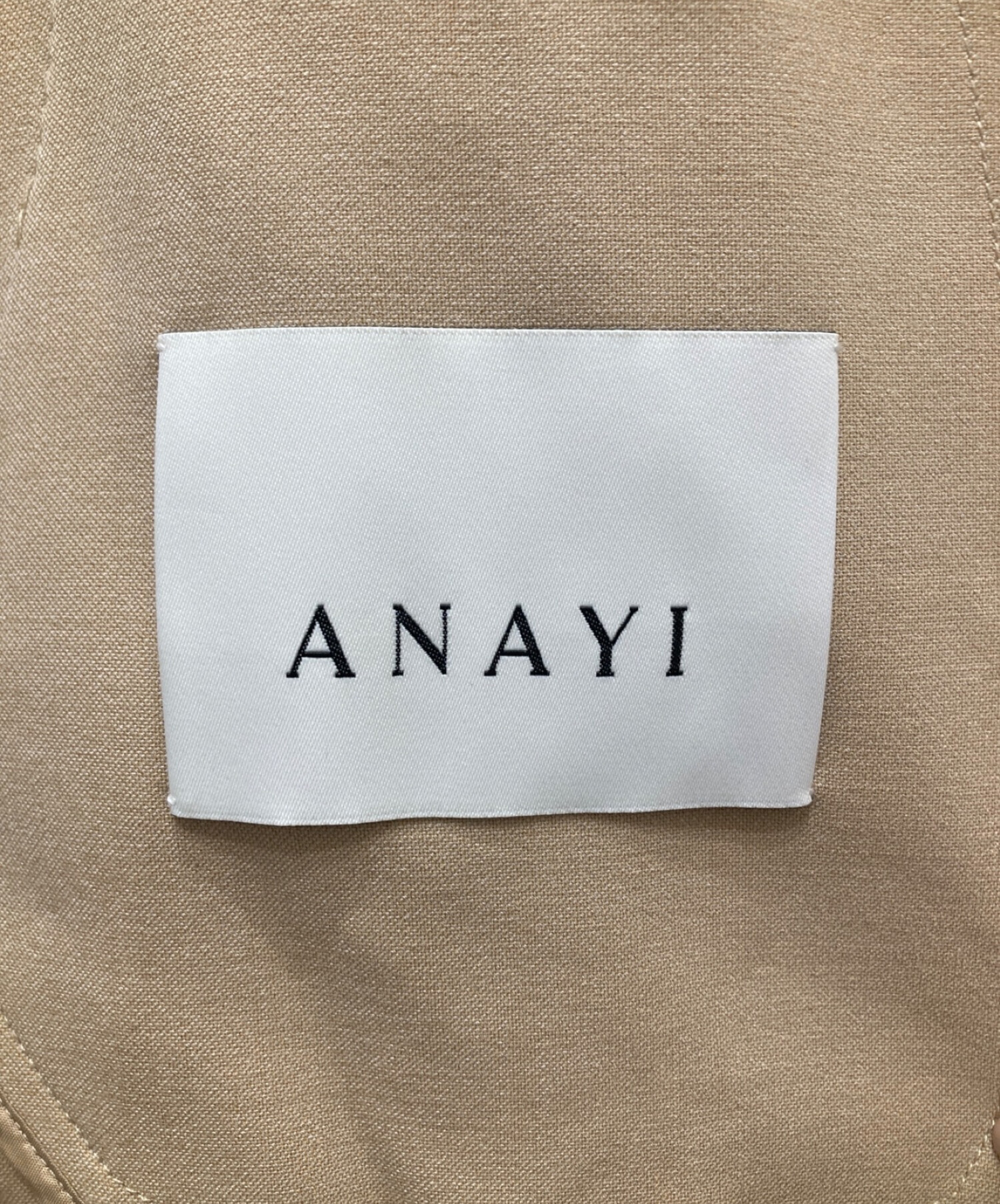 中古・古着通販】ANAYI (アナイ) カラーリバーノーカラーコート