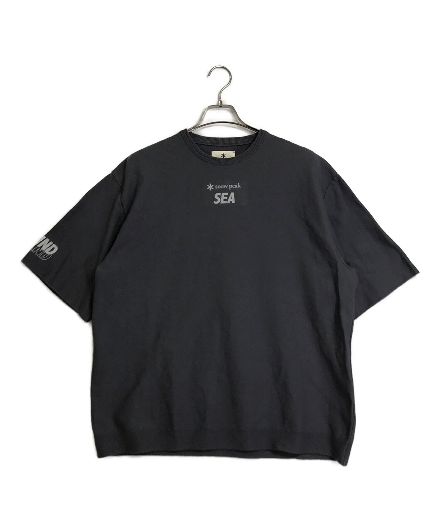 WIND AND SEA (ウィンダンシー) Snow peak (スノーピーク) WDS CO/PE DRY S/S TSHIRT グレー サイズ:M