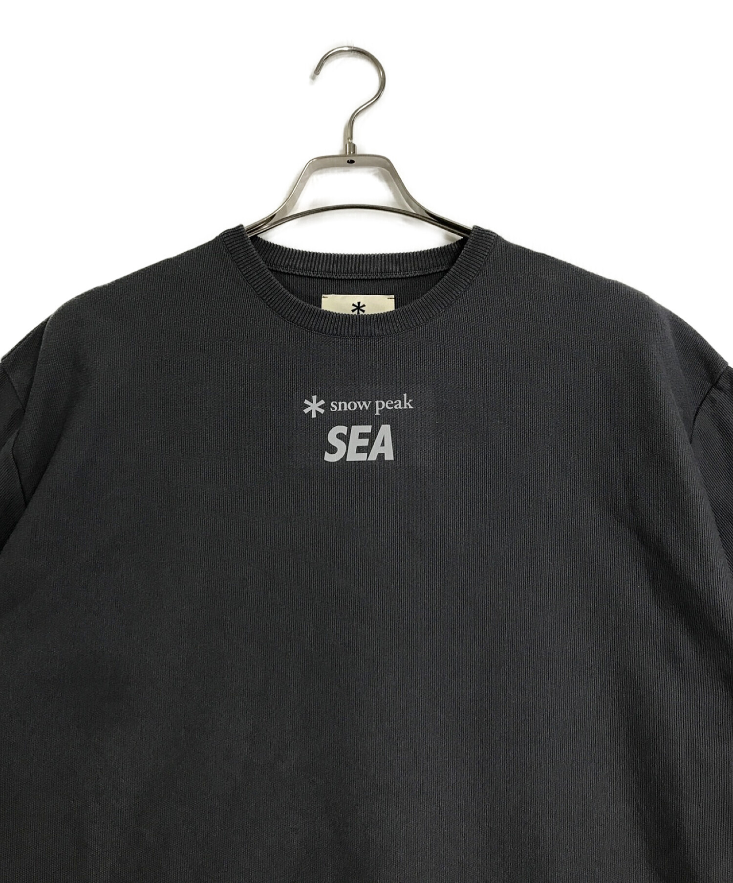 WIND AND SEA (ウィンダンシー) Snow peak (スノーピーク) WDS CO/PE DRY S/S TSHIRT グレー サイズ:M