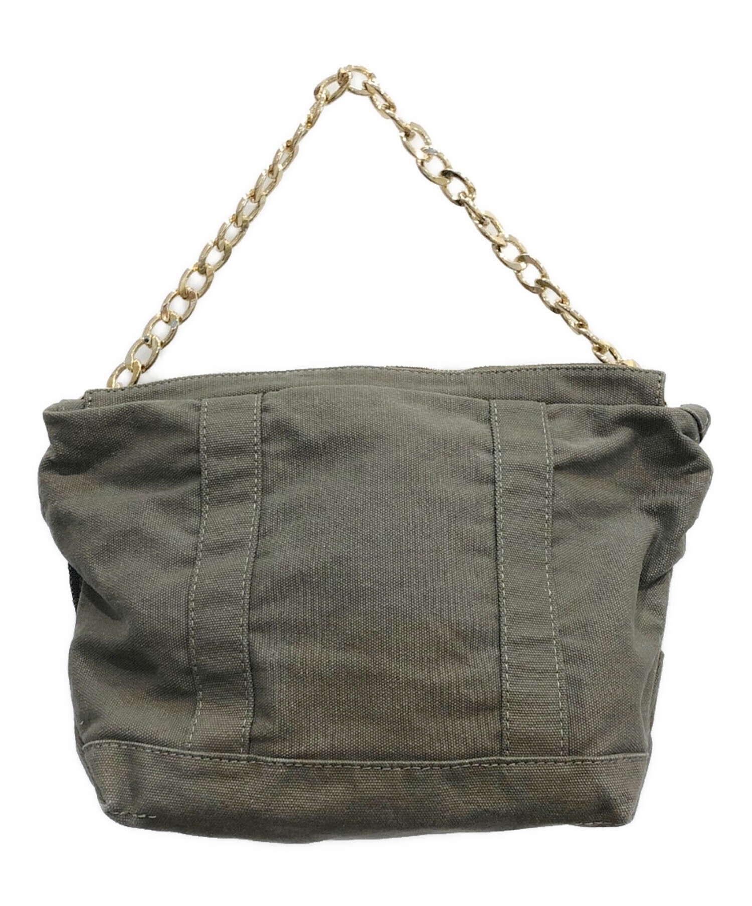 GOOD GRIEF Canvas Cluch Bag（L）カーキ - ショルダーバッグ