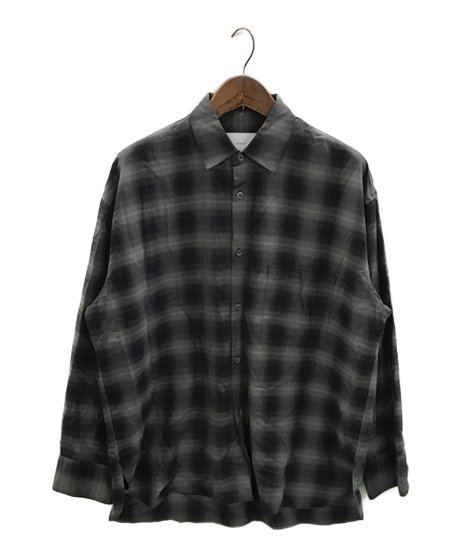 大流行中！ 【中古】 シュタイン 長袖シャツ OVERSIZED DOWN PAT SHIRT