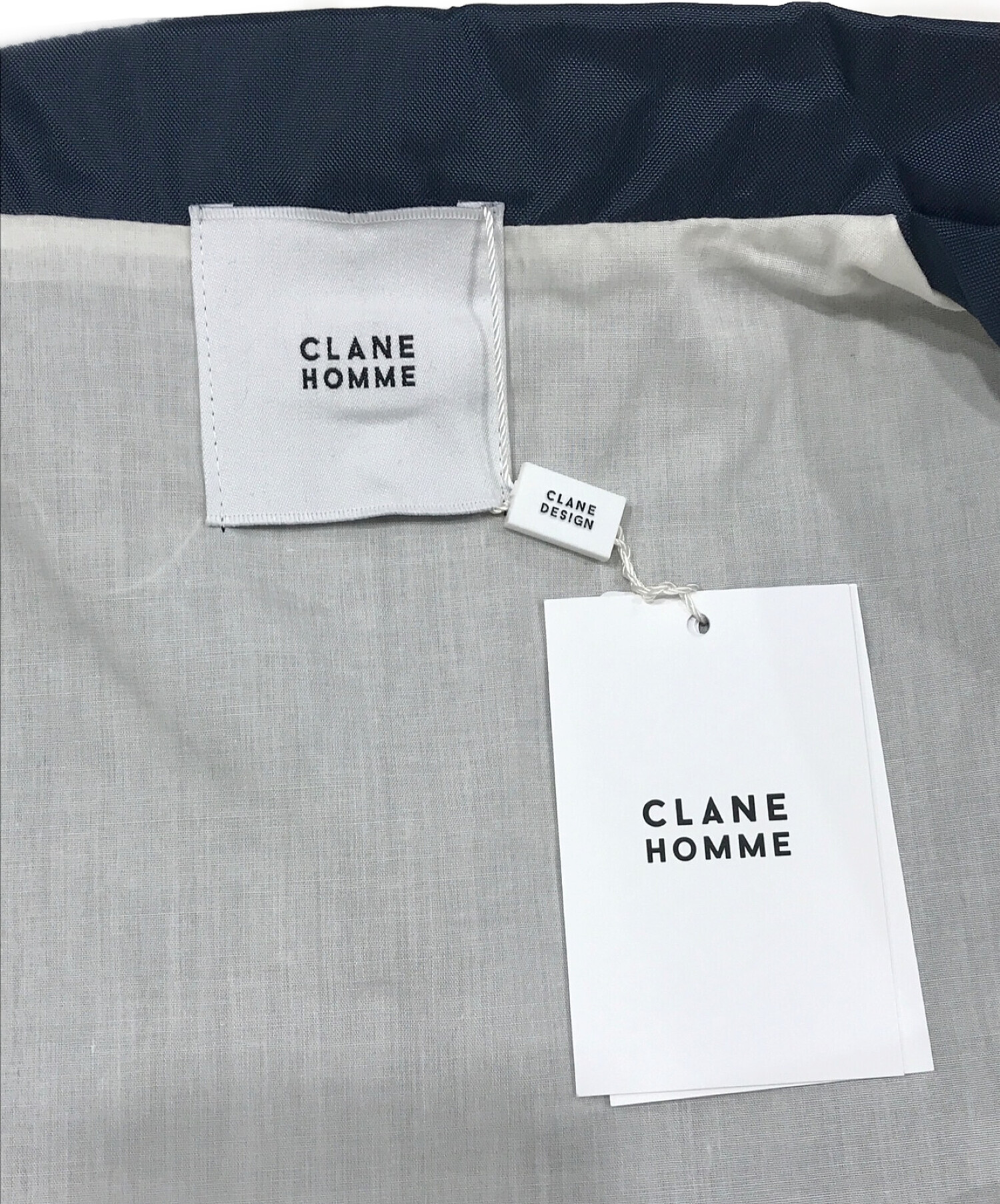 CLANE HOMME (クラネ オム) ナイロンコーチジャケット ネイビー サイズ:SIZE 2 未使用品