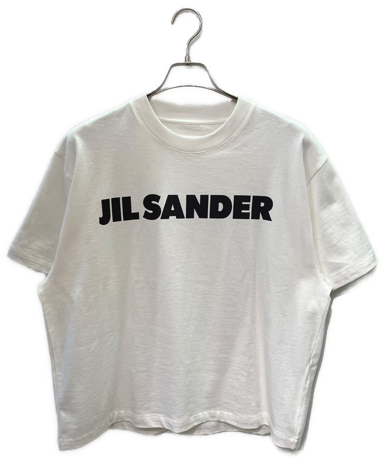 JIL SANDER (ジルサンダー) 半袖ロゴカットソー ホワイト サイズ:M