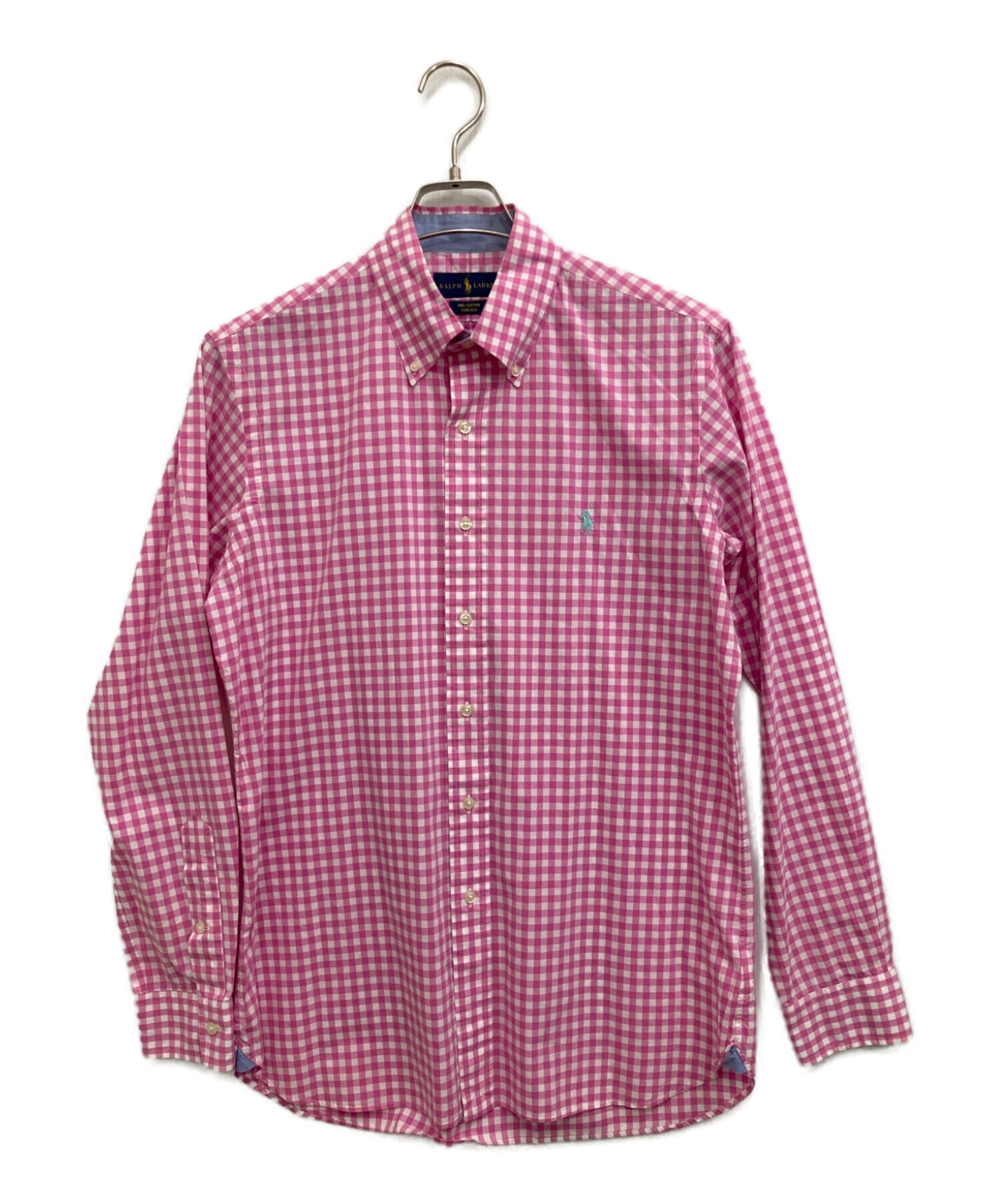POLO RALPH LAUREN (ポロ・ラルフローレン) ギンガムチェックシャツ ピンク サイズ:S