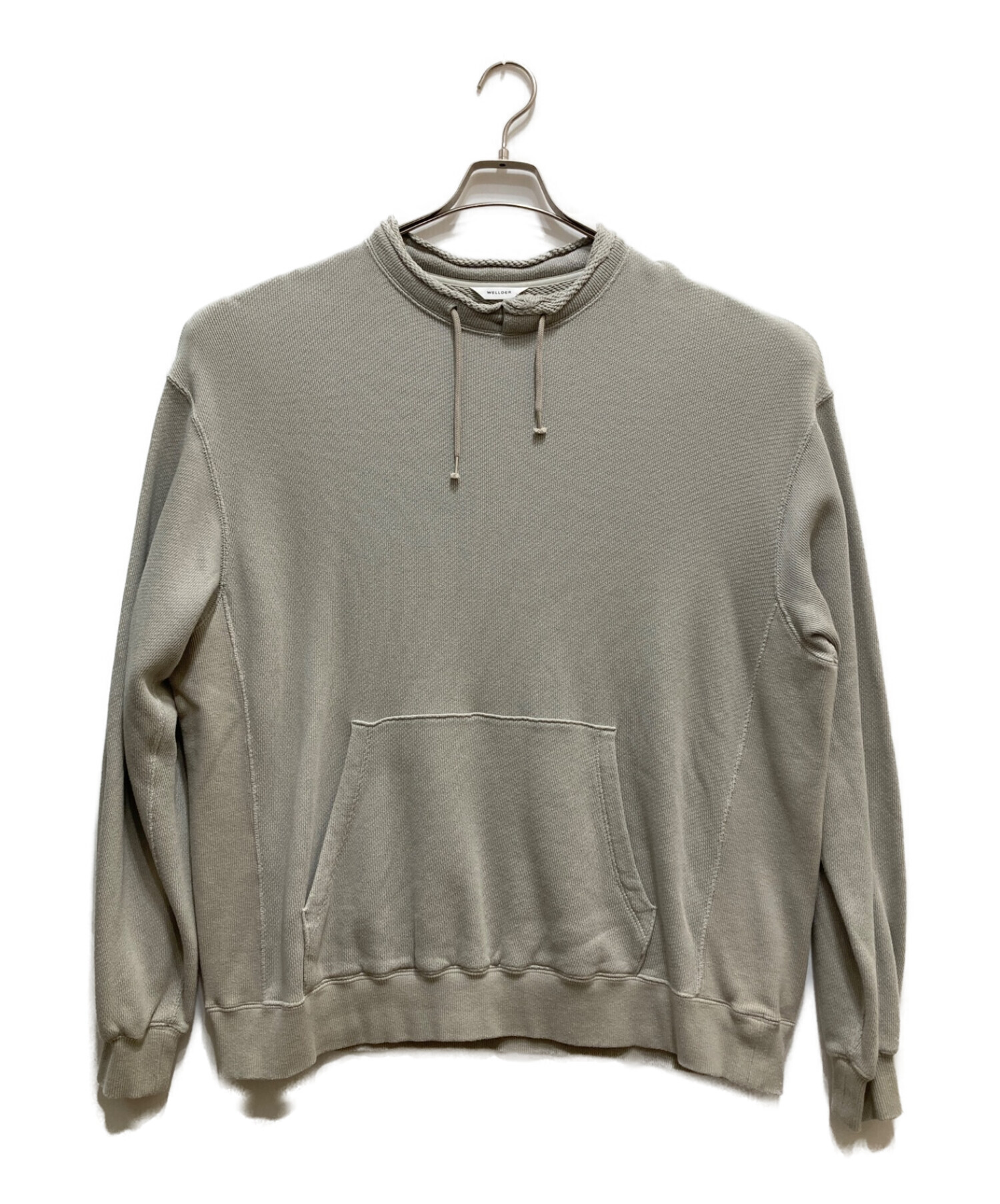 中古・古着通販】WELLDER (ウェルダー) Cut Off Collar Sweat グレー サイズ:4｜ブランド・古着通販  トレファク公式【TREFAC FASHION】スマホサイト