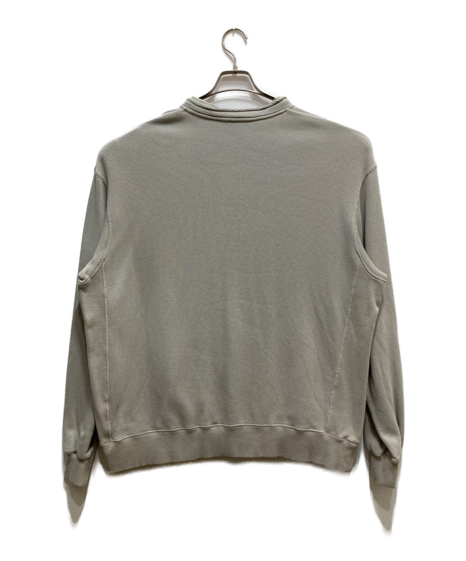 中古・古着通販】WELLDER (ウェルダー) Cut Off Collar Sweat グレー