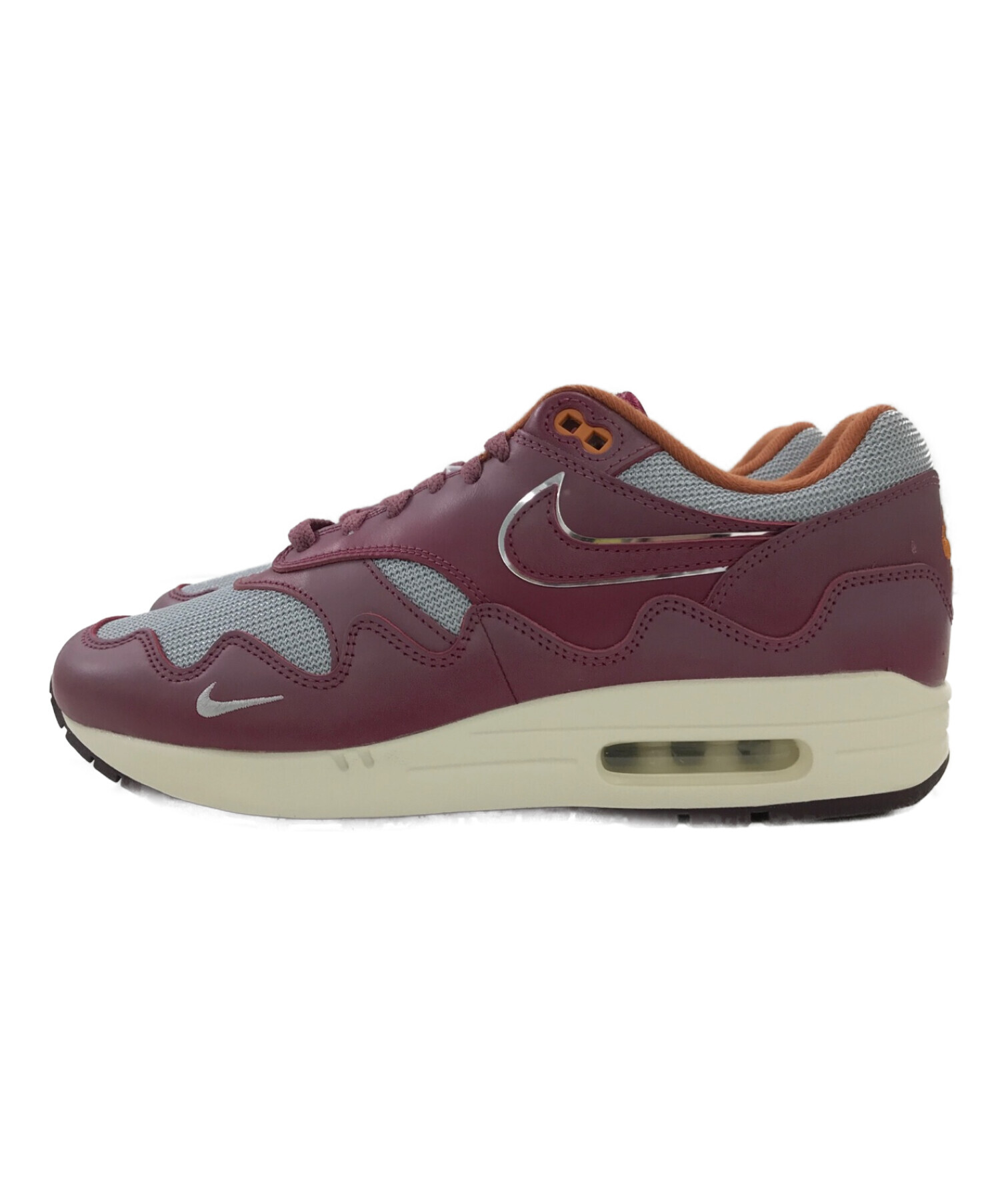 NIKE×PATTA (ナイキ×パタ) AIR MAX 1 / P / スニーカー メタリックシルバー/ラッシュマルーン サイズ:28