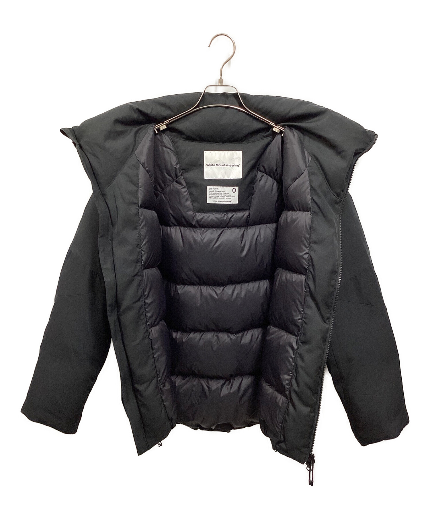 WHITE MOUNTAINEERING (ホワイトマウンテ二アニング) TAION (タイオン) TWILLED DOWN JACKET ブラック