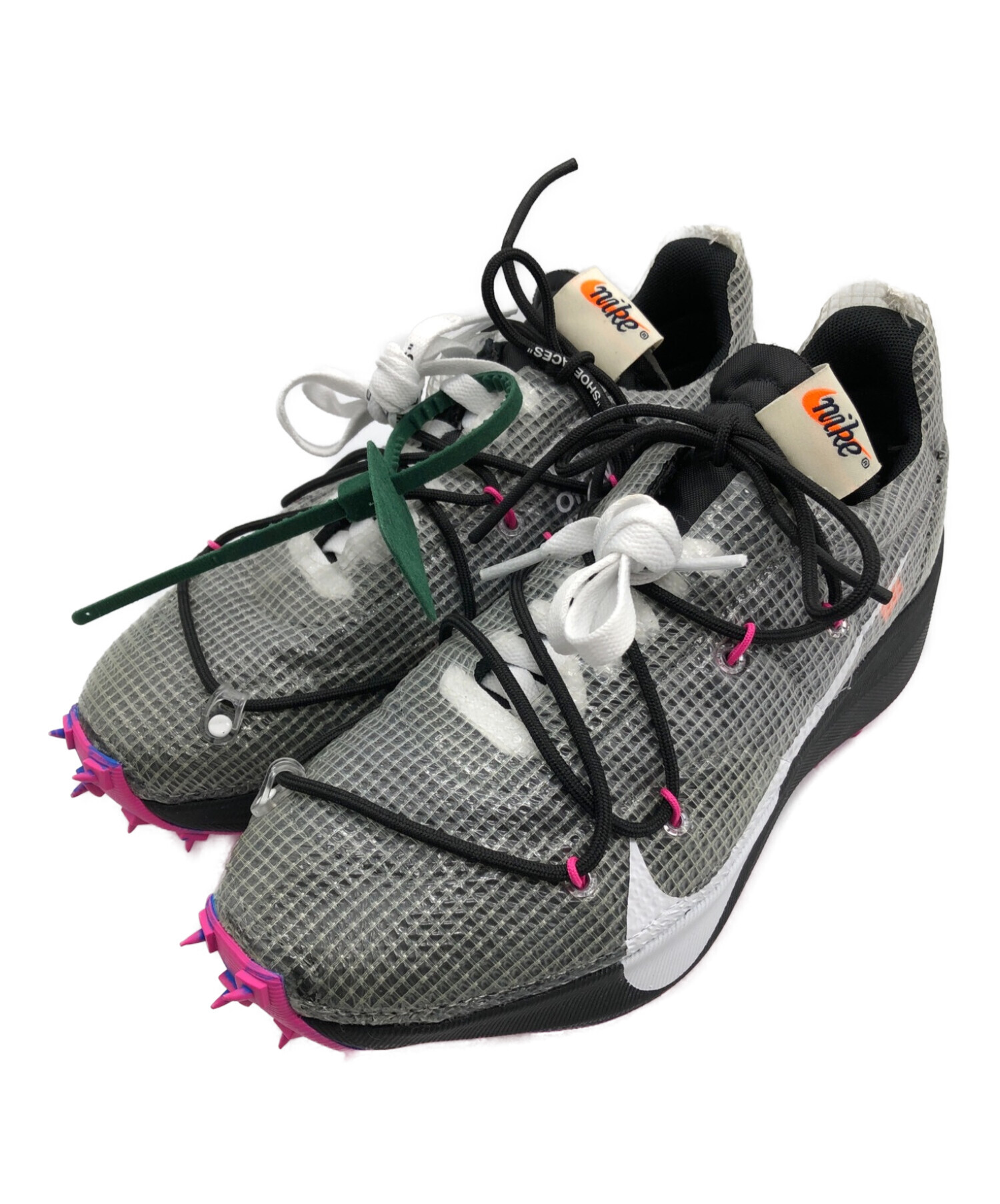 NIKE×OFF WHITE (ナイキ×オフホワイト) WMNS VAPOR STREET/ウェメンズ ヴェイパーストリート ブラック×ピンク  サイズ:25.5