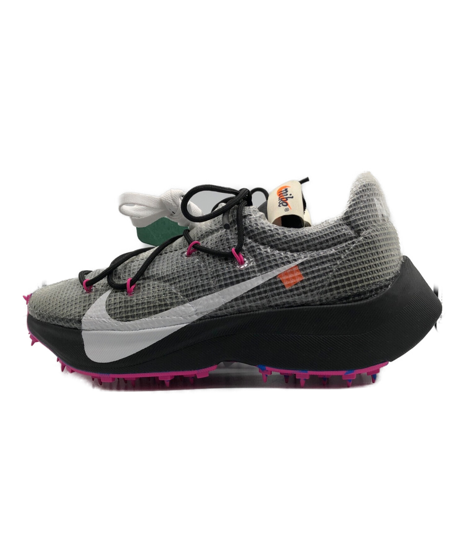 NIKE×OFF WHITE (ナイキ×オフホワイト) WMNS VAPOR STREET/ウェメンズ ヴェイパーストリート ブラック×ピンク  サイズ:25.5