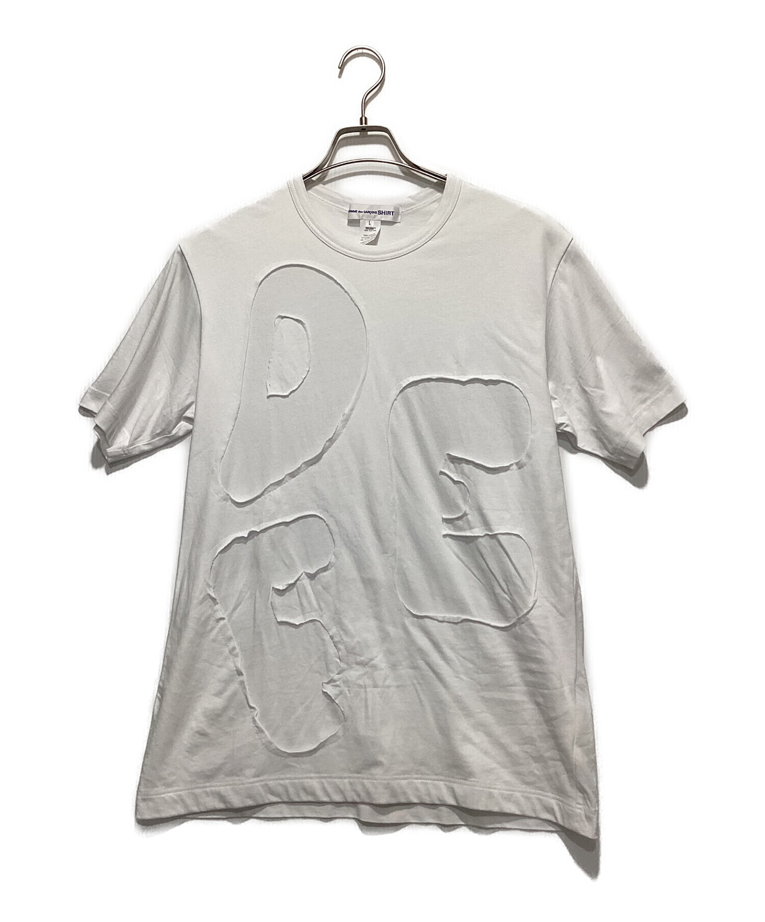 COMME des GARCONS SHIRT (コムデギャルソンシャツ) Tシャツ ホワイト サイズ:L