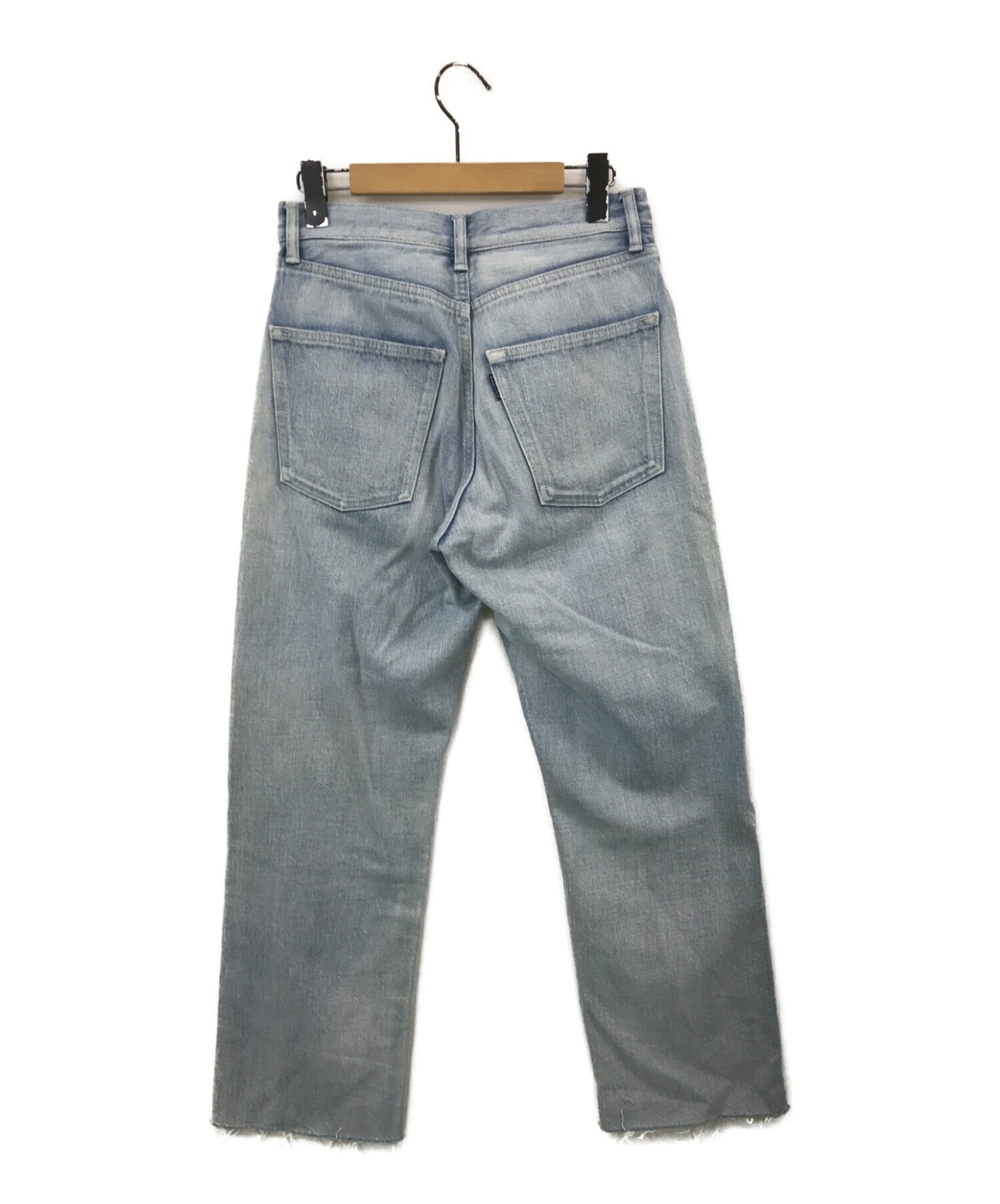 MADISON BLUE (マディソンブルー) HEM CUT OFF STRAIGHT DENIM ICE WASH インディゴ サイズ:02（M）