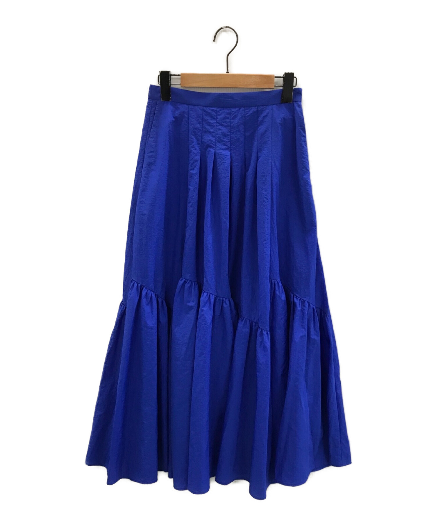 CELFORD (セルフォード) アシメティアードタフタスカート ブルー サイズ:36