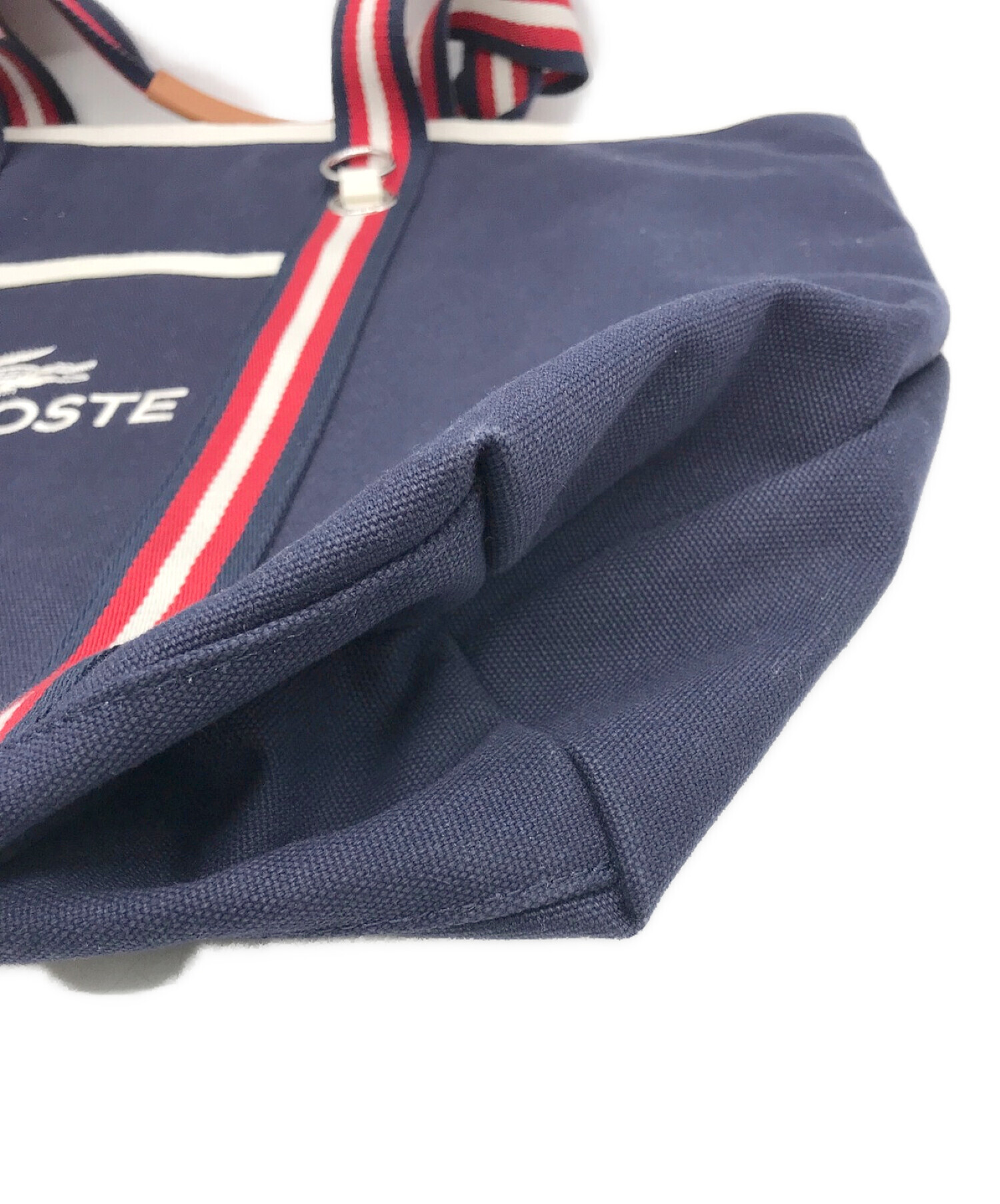 中古・古着通販】LACOSTE (ラコステ) キャンバストートバッグ ネイビー