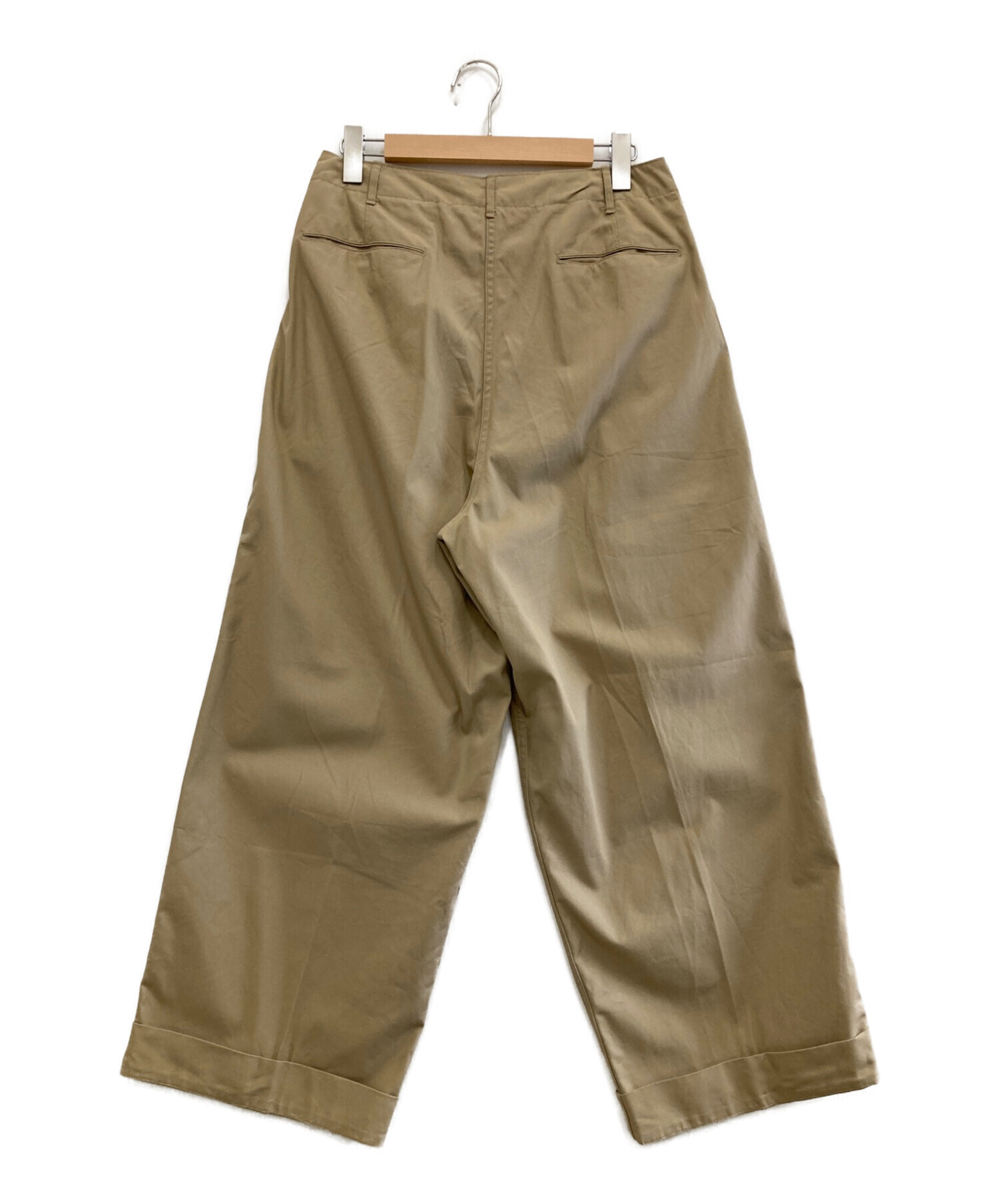 MARKAWARE (マーカウェア) 41 KHAKI WIDE ORGANIC COTTON DRY TWILL ベージュ サイズ:3